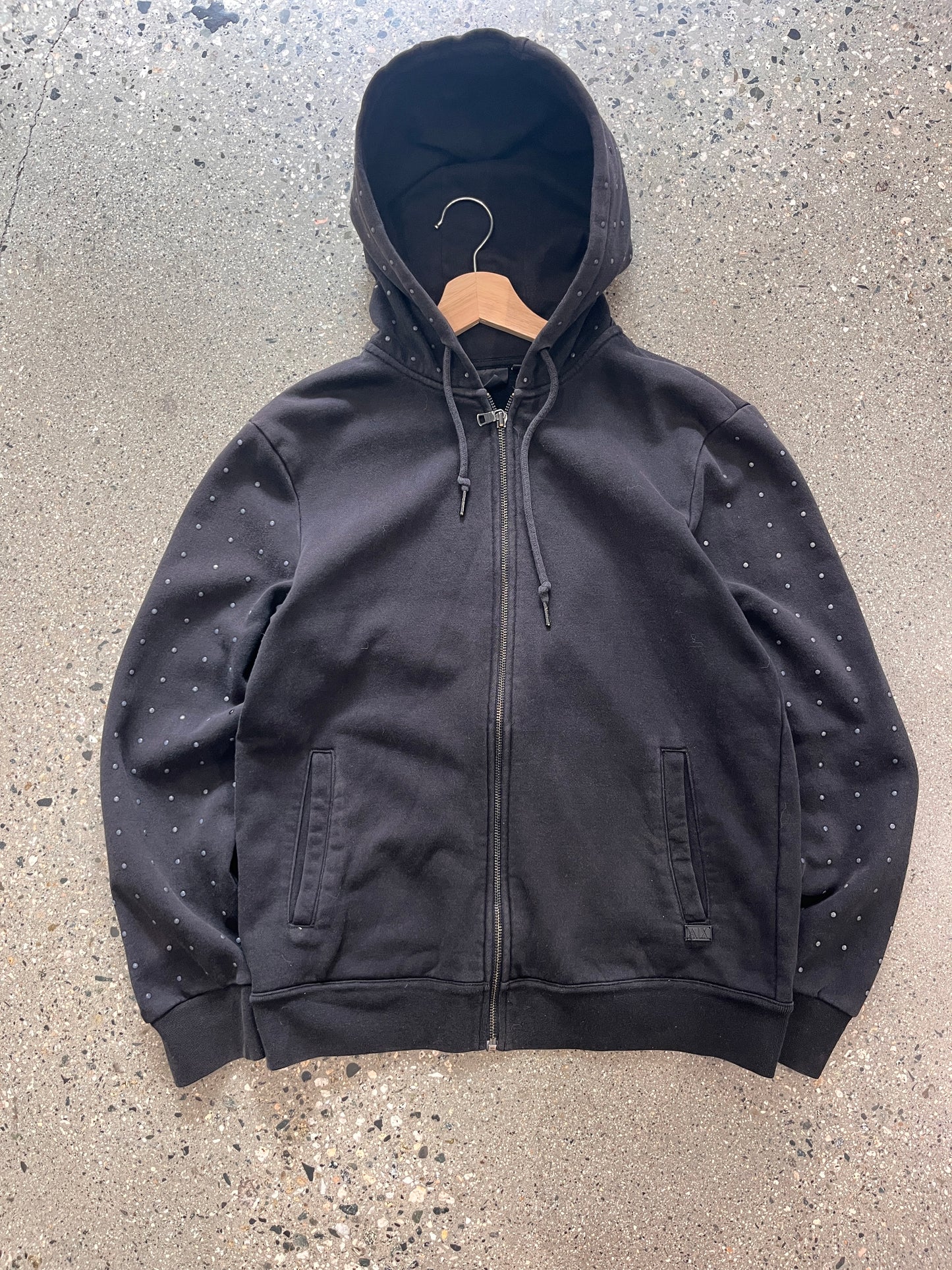 (M) Armani Studded Zip Hoodie