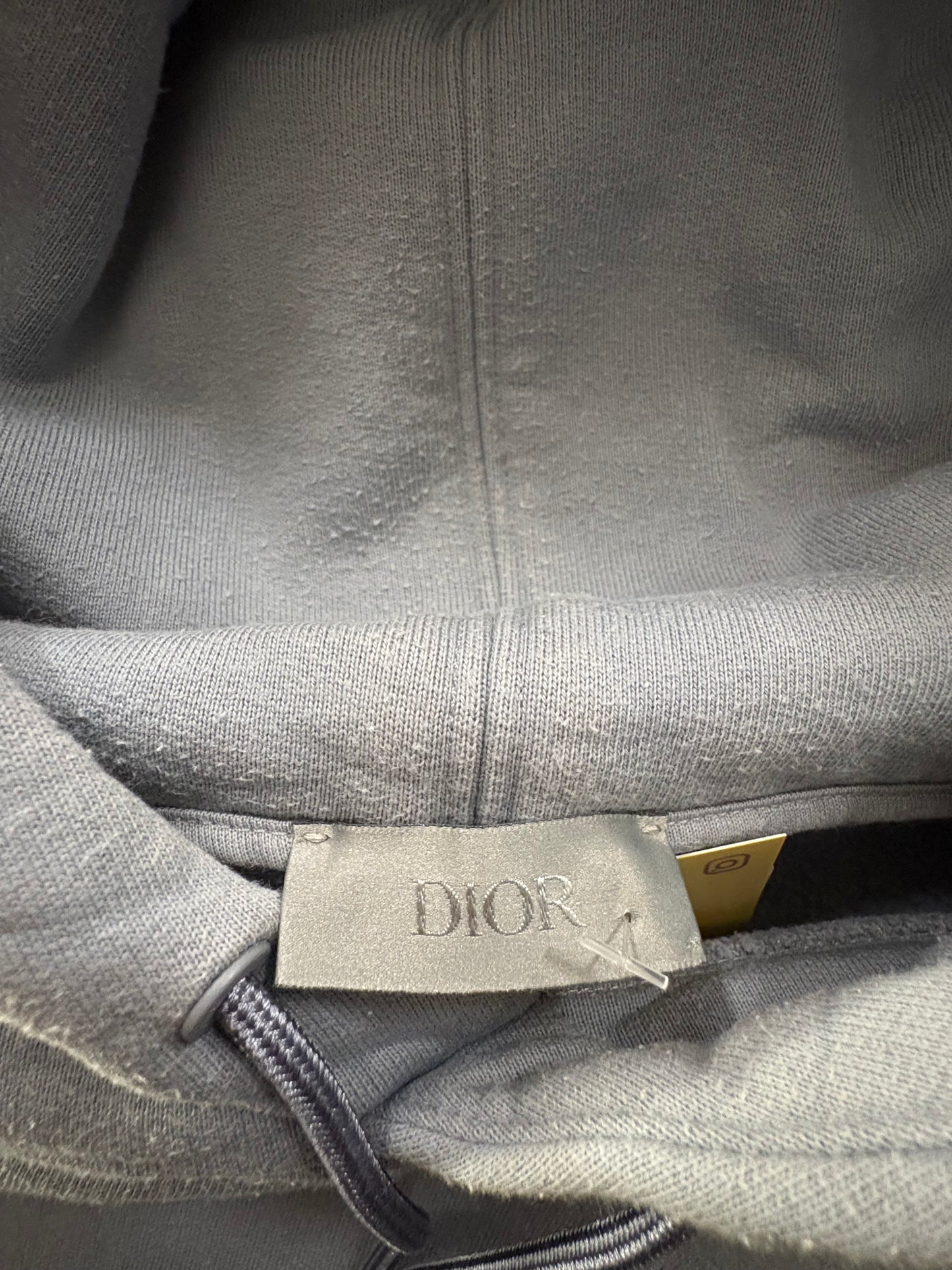 (L) Authentic Christian Dior x Daniel Arsham Blue Hoodie