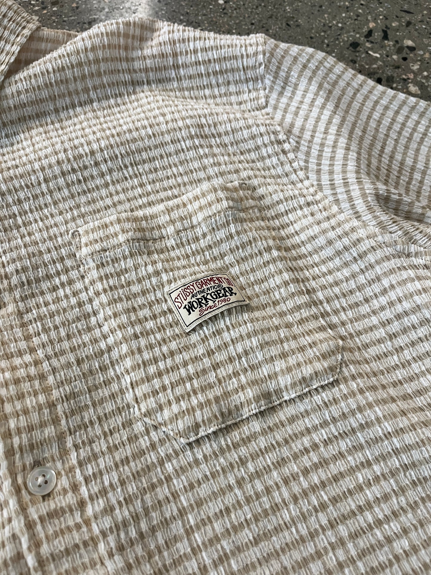 (M) Stussy Workgear Button Up Top
