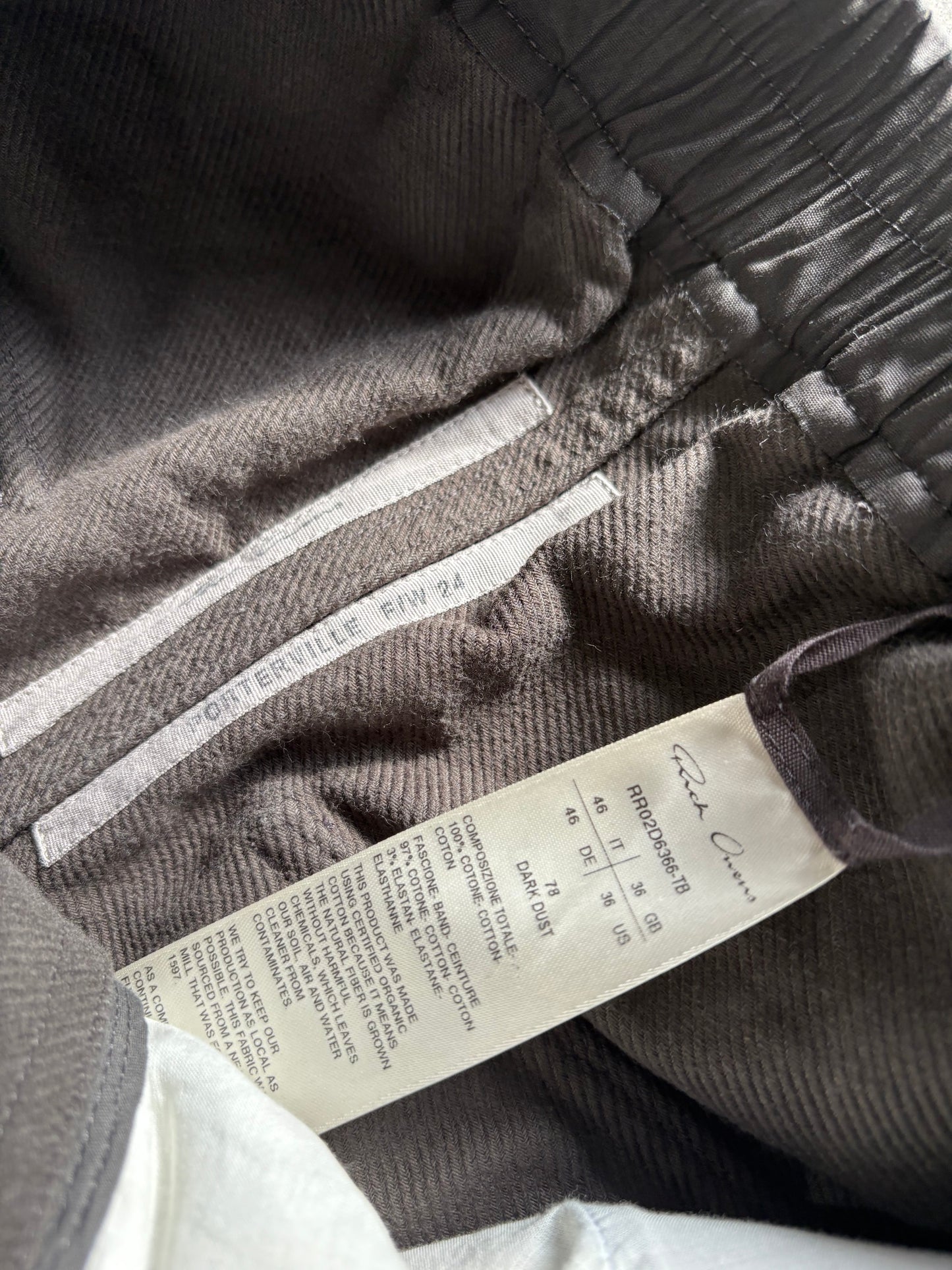 (29”) Rick Owens Bela Cargo Grey