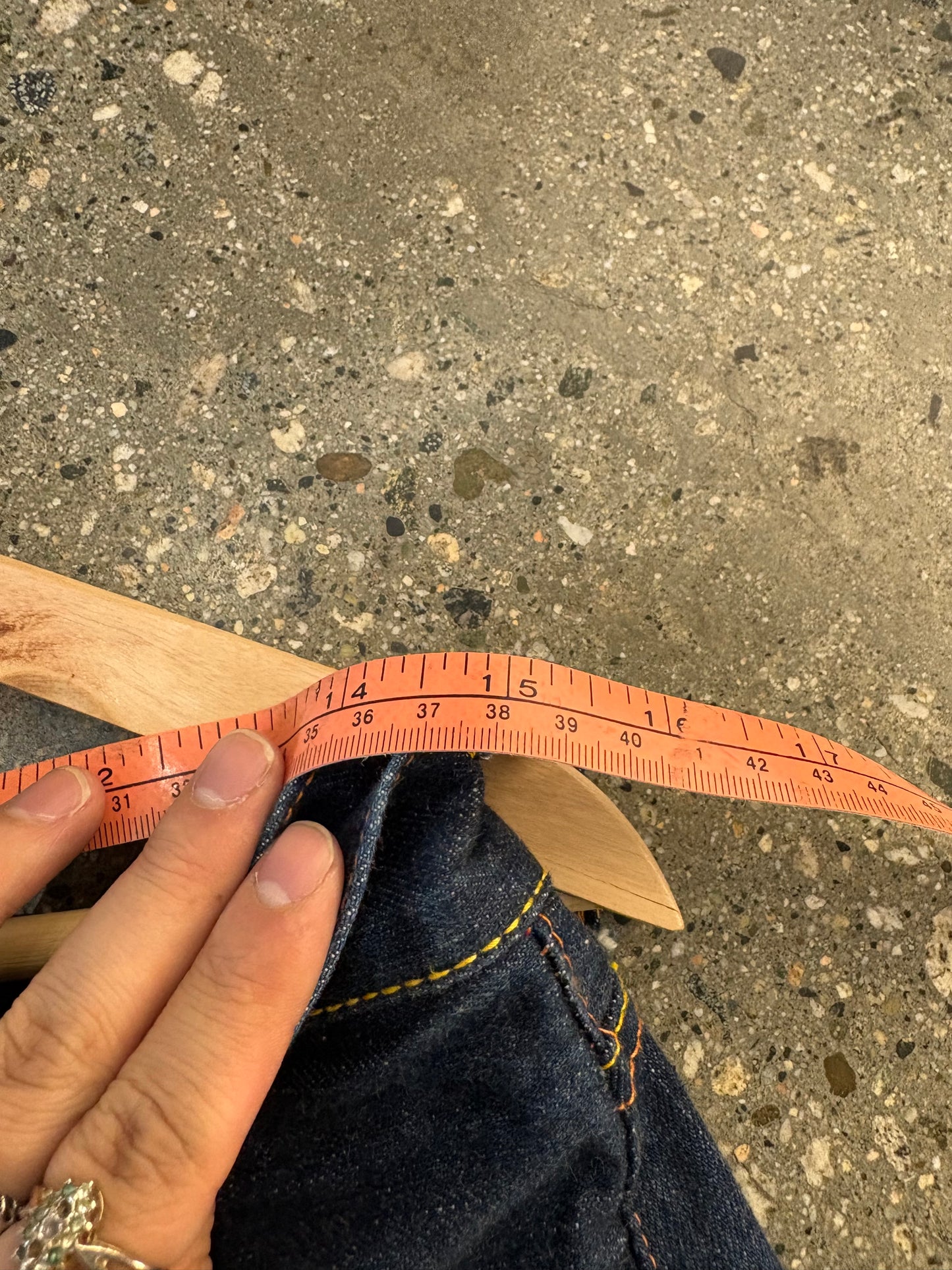 (28”) 90s Evisu Japanese Daicock Raw Denim Jorts