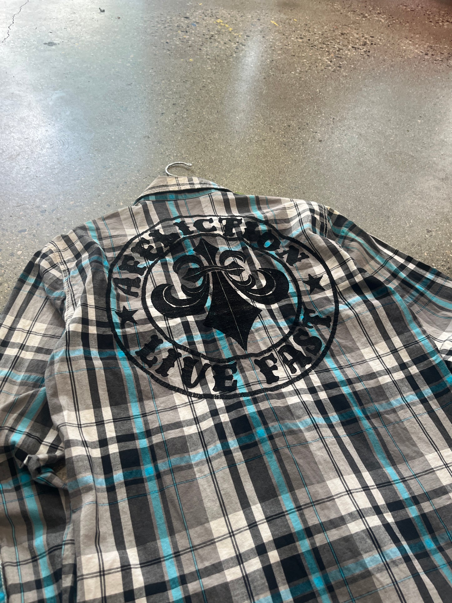 (L) Affliction Flannel Doublesided