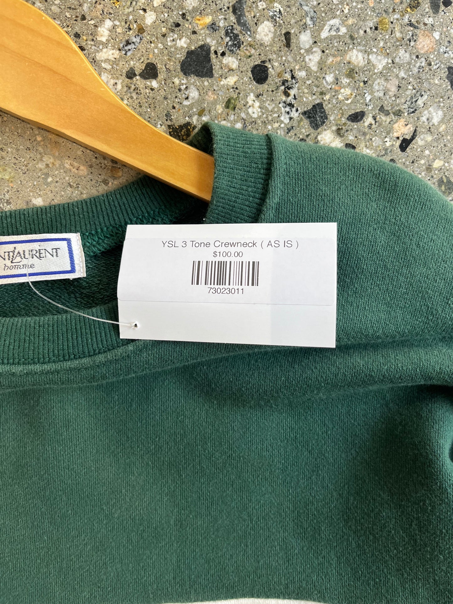 (Medium) 90s YSL 3 Tone Crewneck