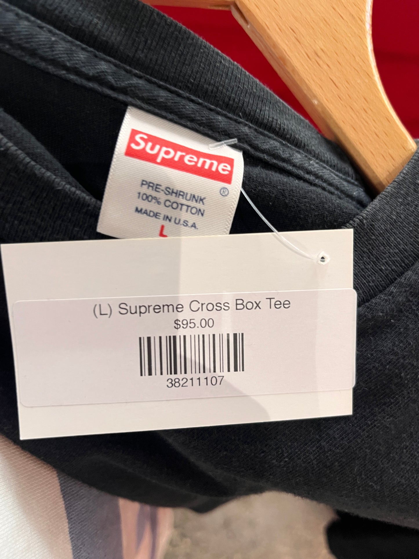 (L) Supreme Cross Box Tee