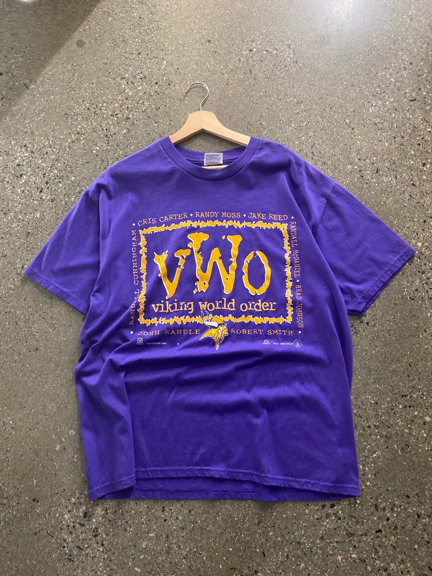 (XL) Bf44 - 90s Vikings nfl tee