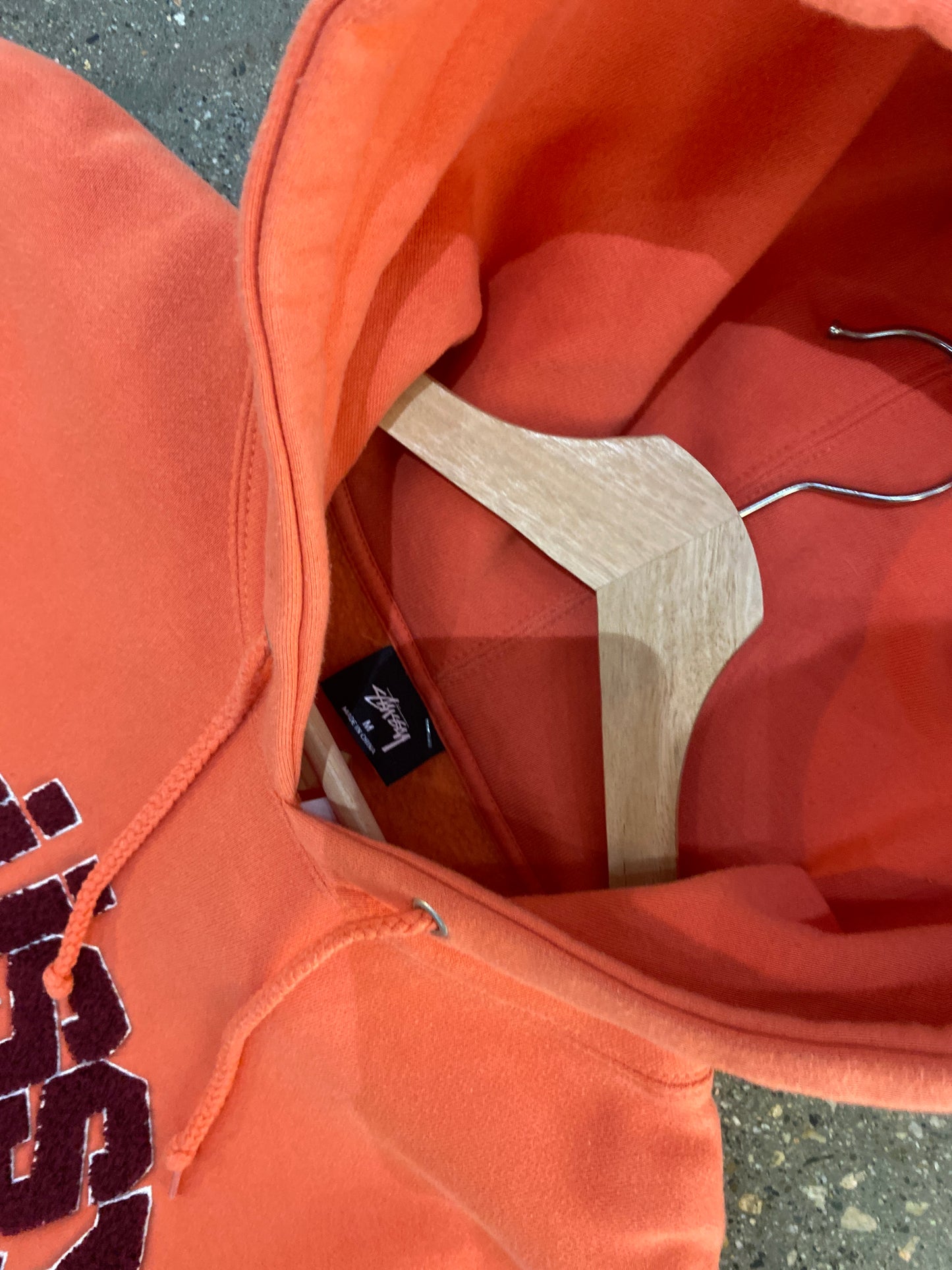 (M) Stussy Puff Script Orange
