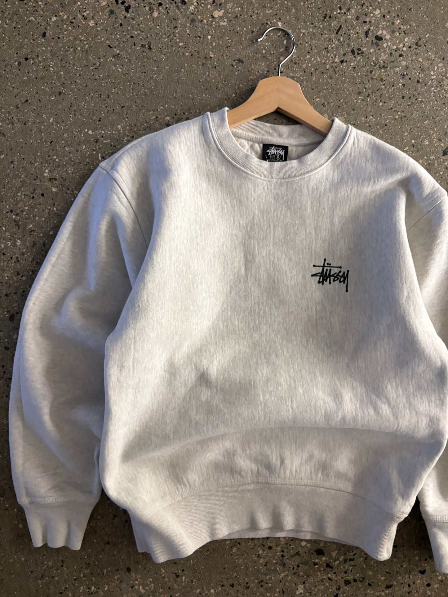 Stussy Grey Thick Script