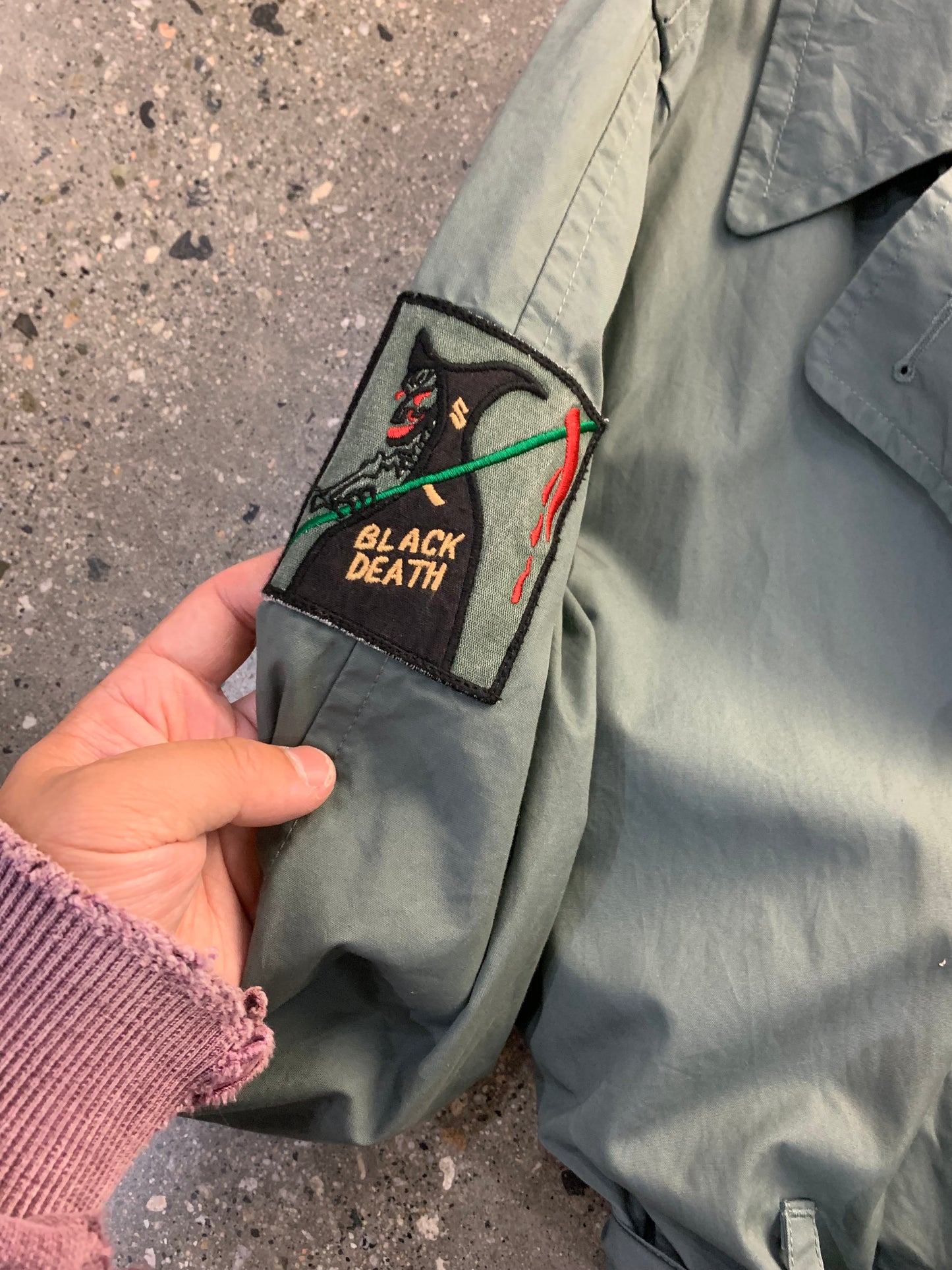 (L) Supreme Black Death Overcoat
