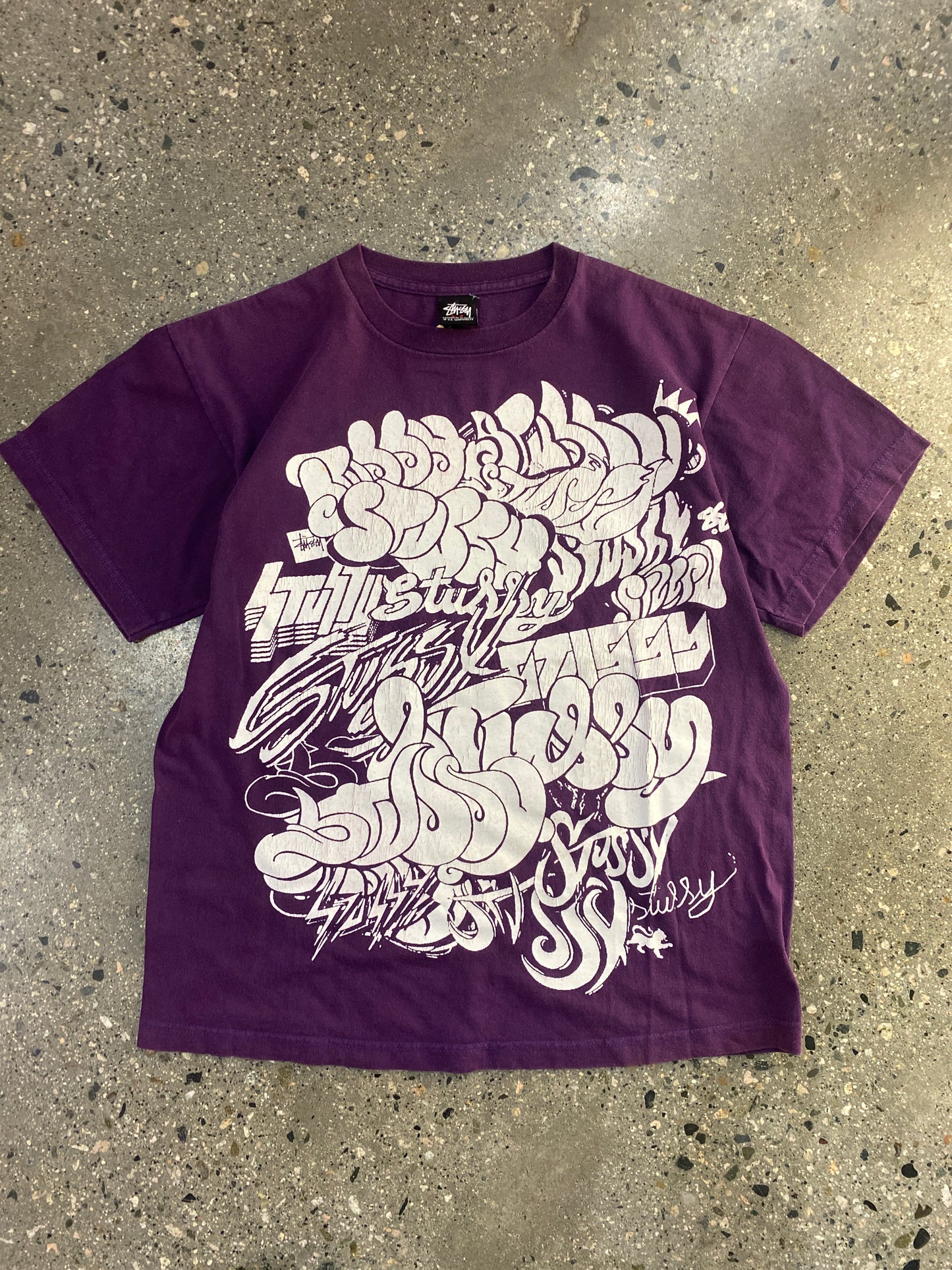 (M) Stussy Graffiti Big Print Late 2000s