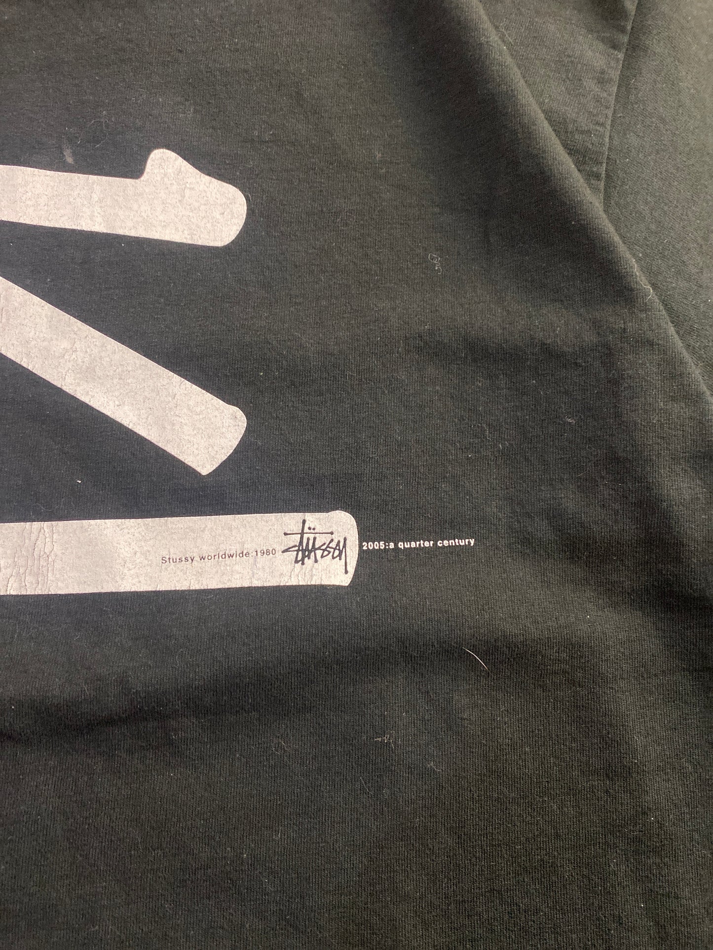 (L) 2005 Stussy 1/4 Century Anniversary Tee
