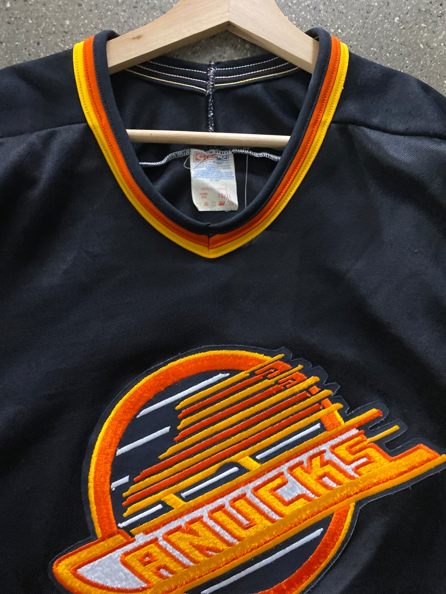 (L/XL)1990s Canucks Flying Skate Jersey CCM
