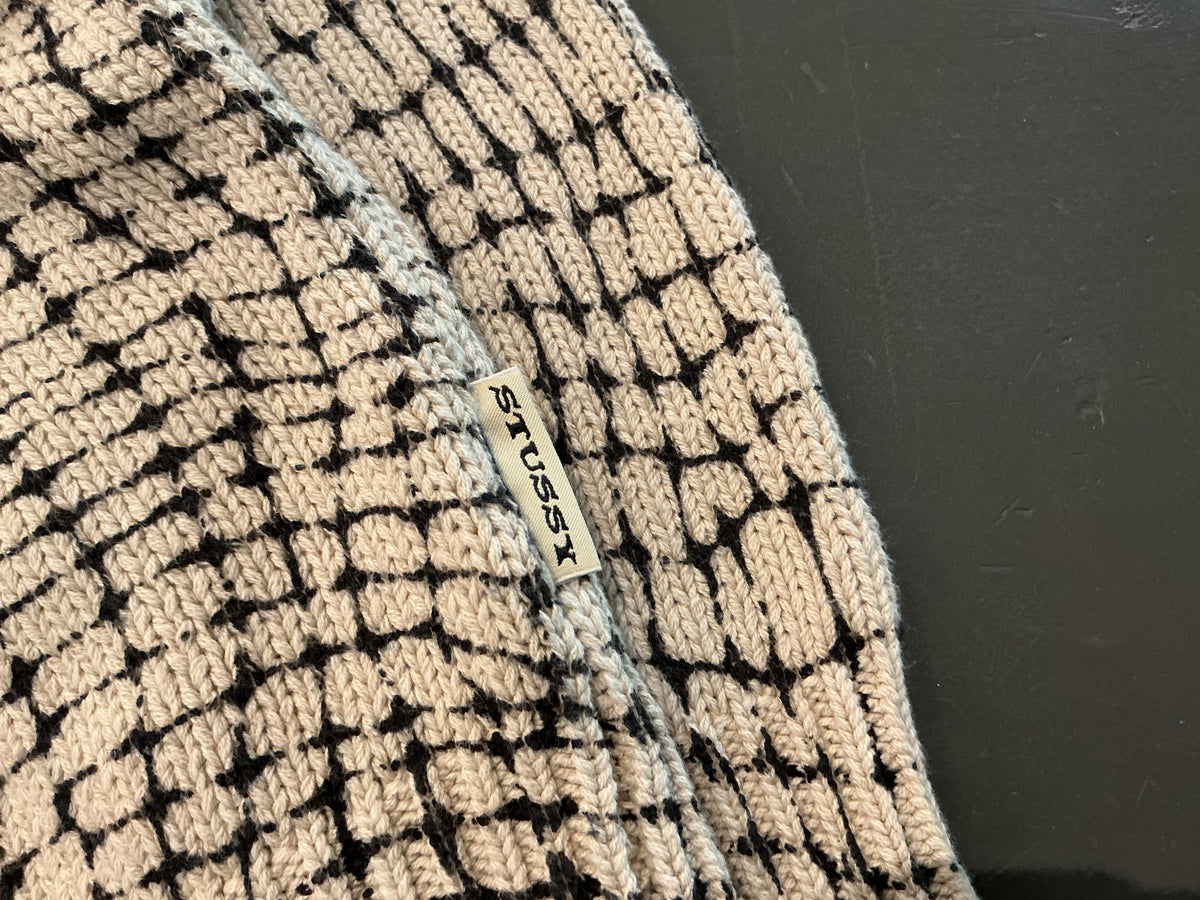 (M) Stussy Mesh Print Sweater ( Retails for $205)