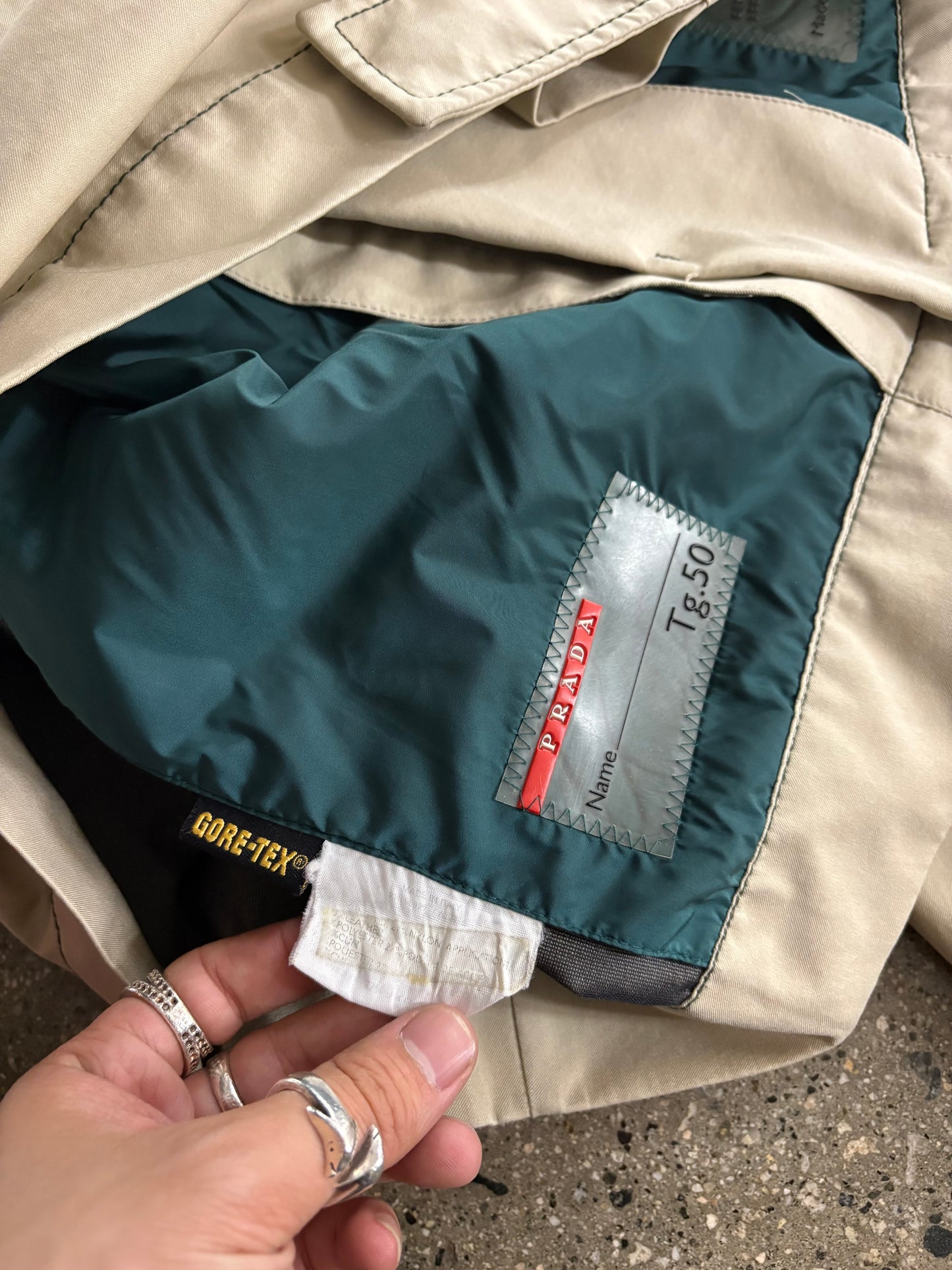 (M) 1990s Prada Goretex Cropped Zip Jacket