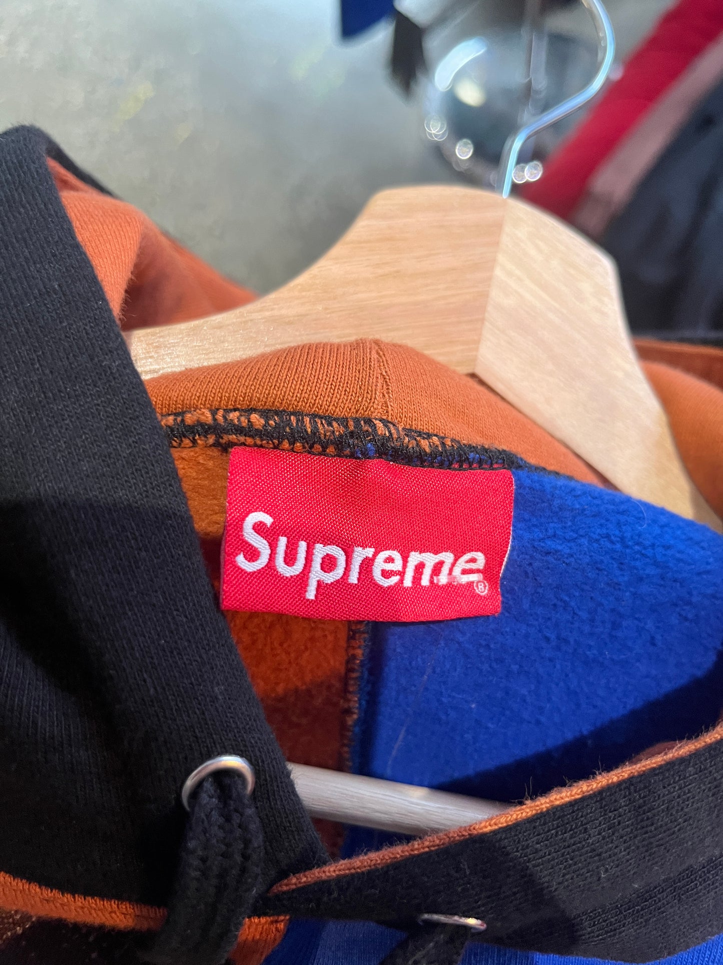(M) Supreme Tri Color Hoodie FW18
