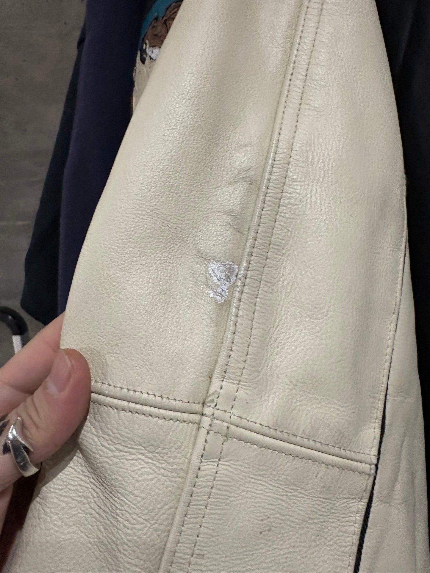 (L) Avirex USA Wool Varsity Leather