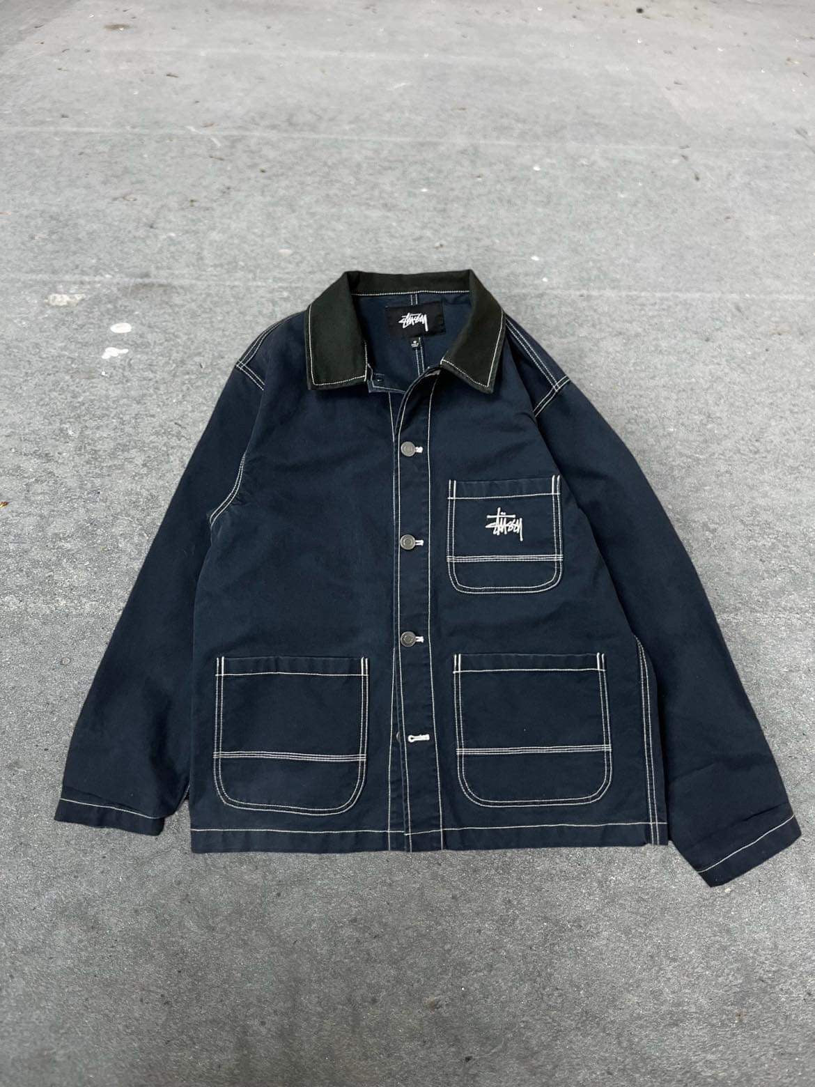 (M/L) Stussy Contrast Chore Jkt
