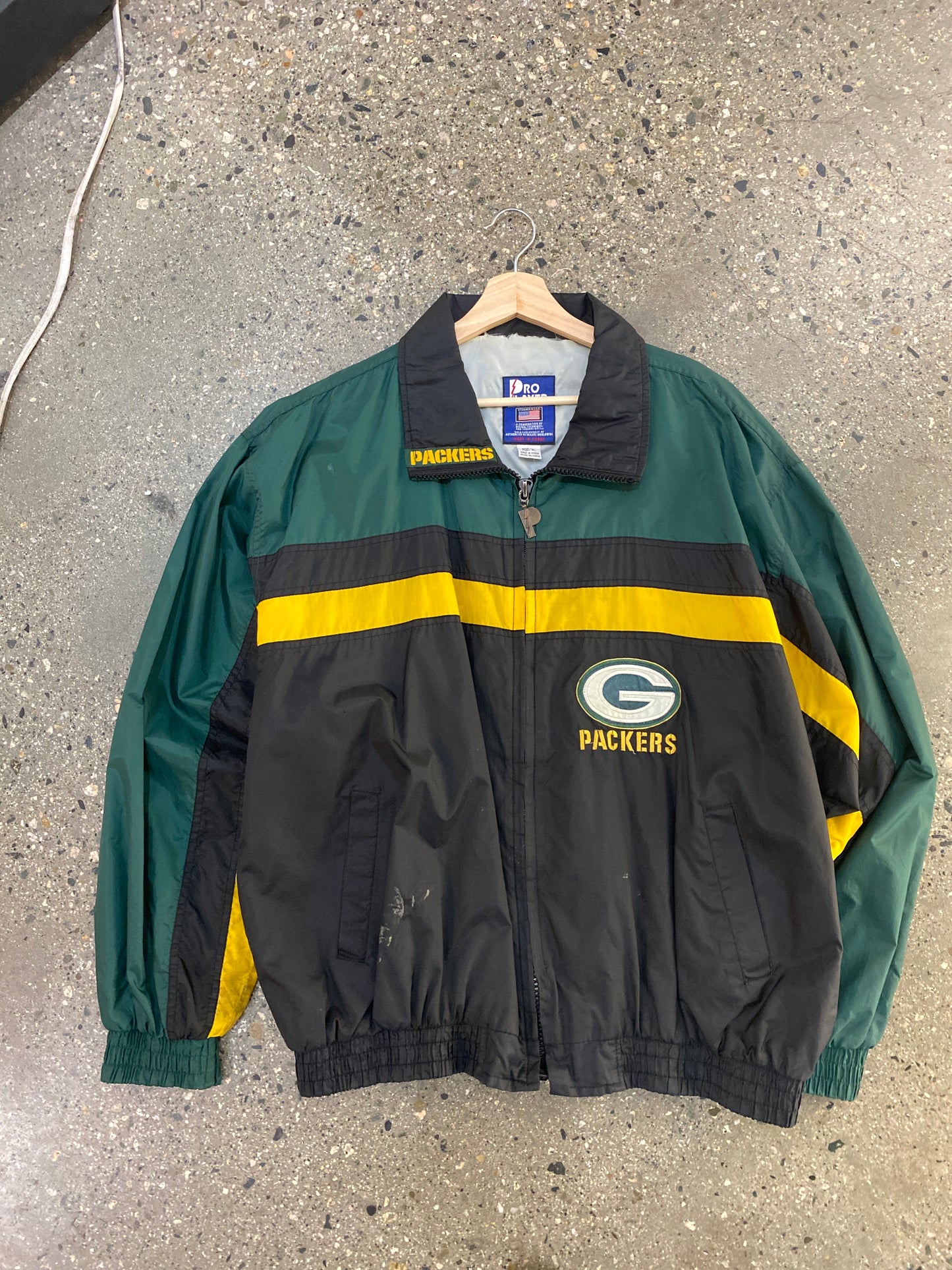 (XL/2X) Pro Player Packers Windbreaker