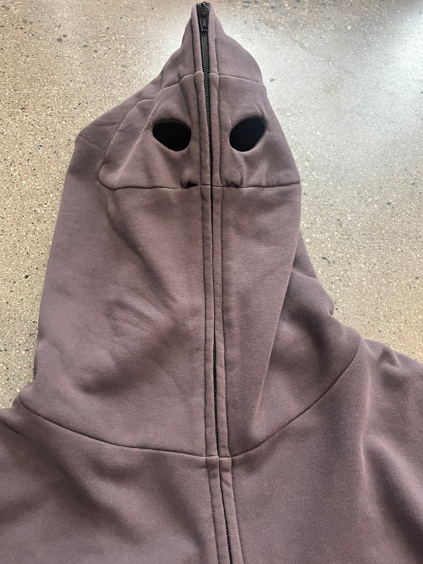 (L) DINGYUN ZHANG Designer Boxy Full Zip Hoodie