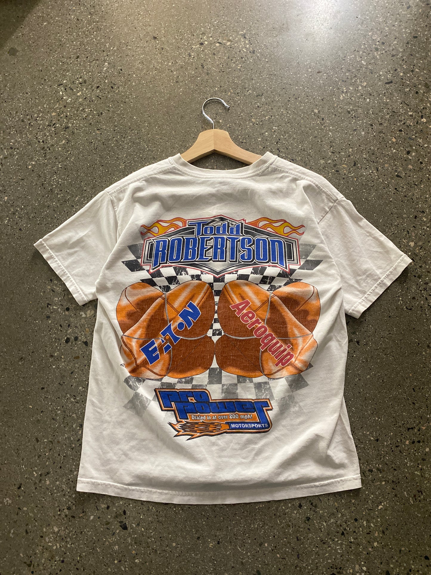 (XS) doublesided racing tee ( as is )