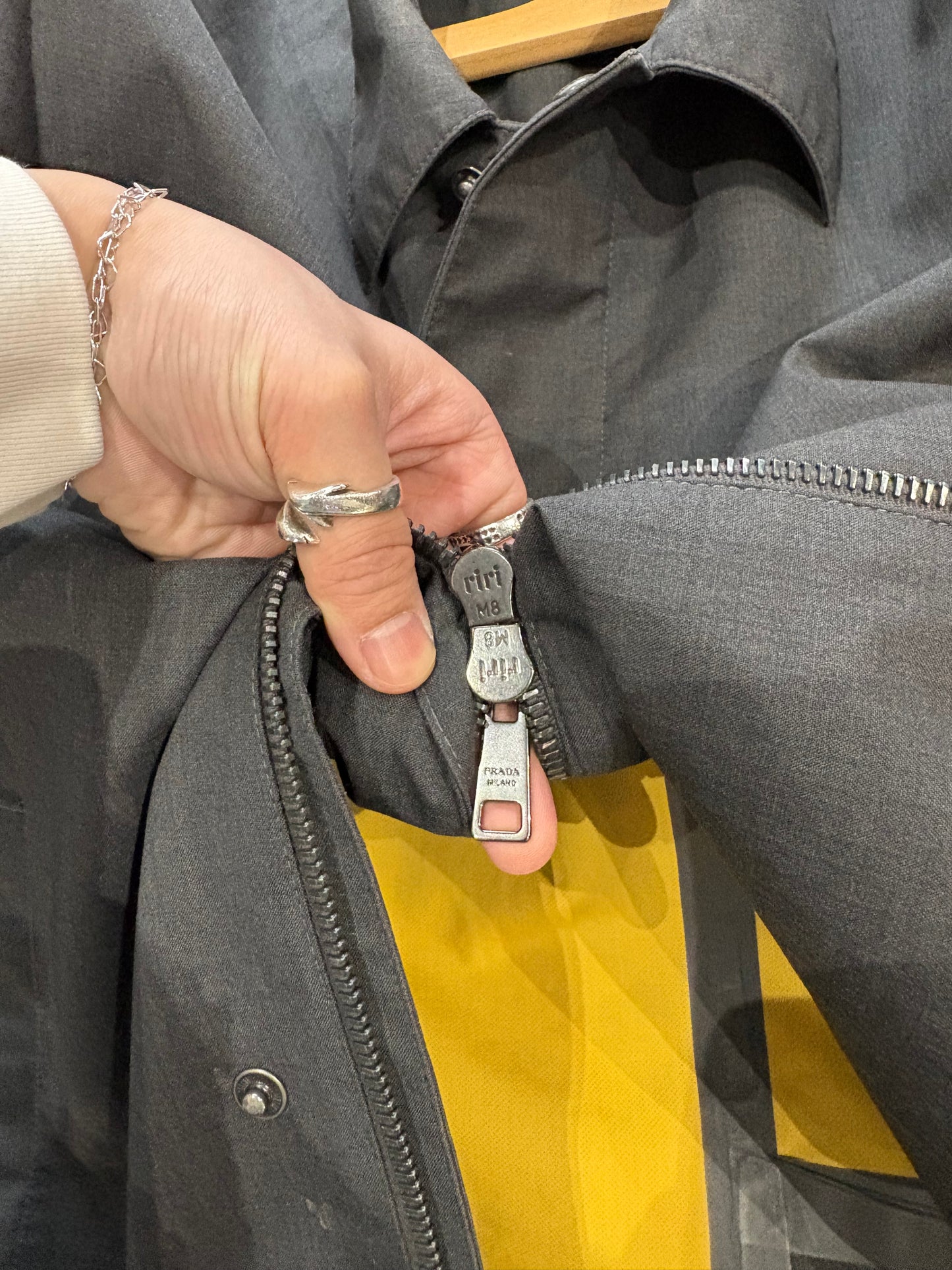 (M/L) Prada Single Breast Trench ( as is )