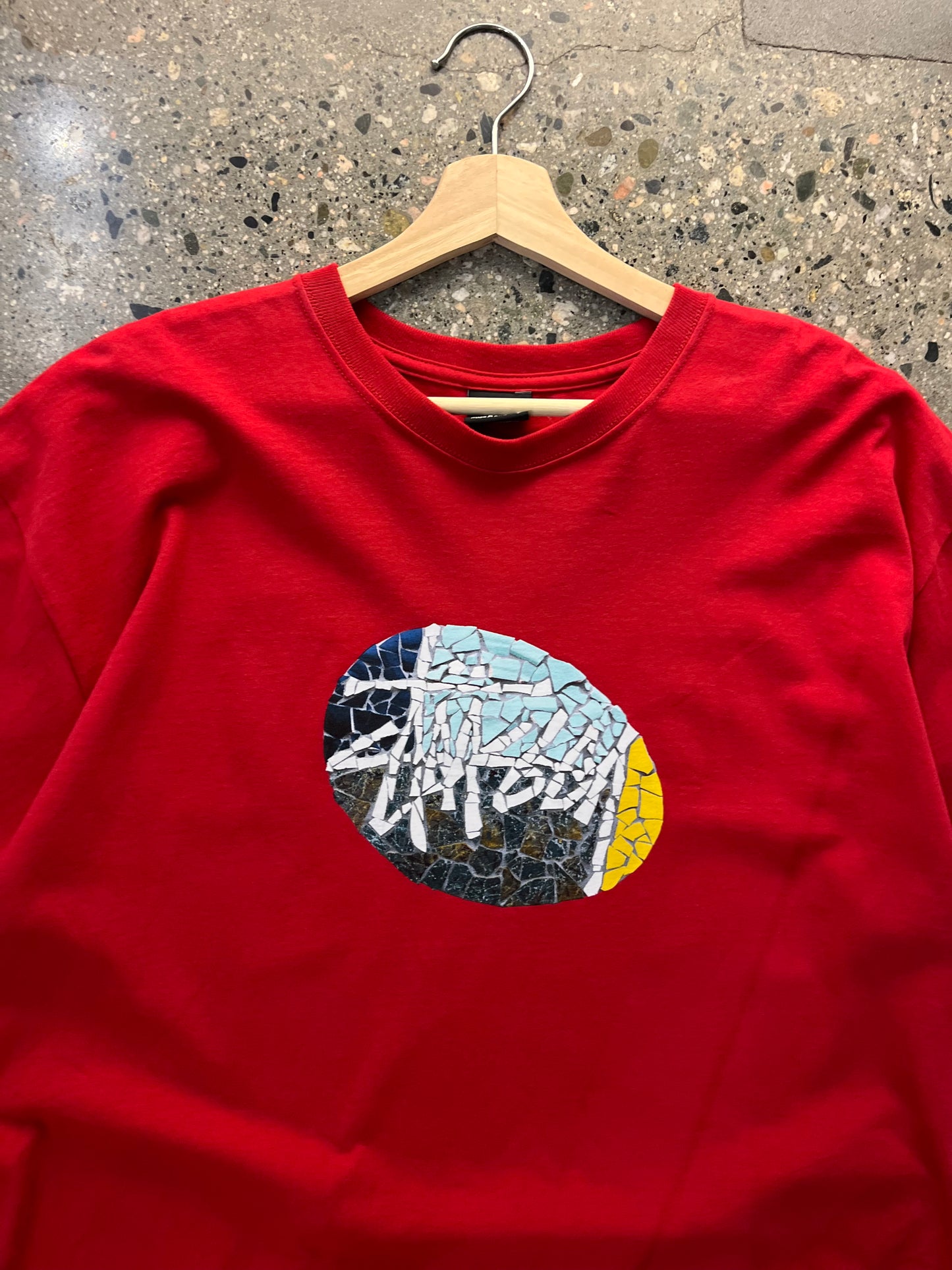 (XL) Stussy Black Cracked egg tee