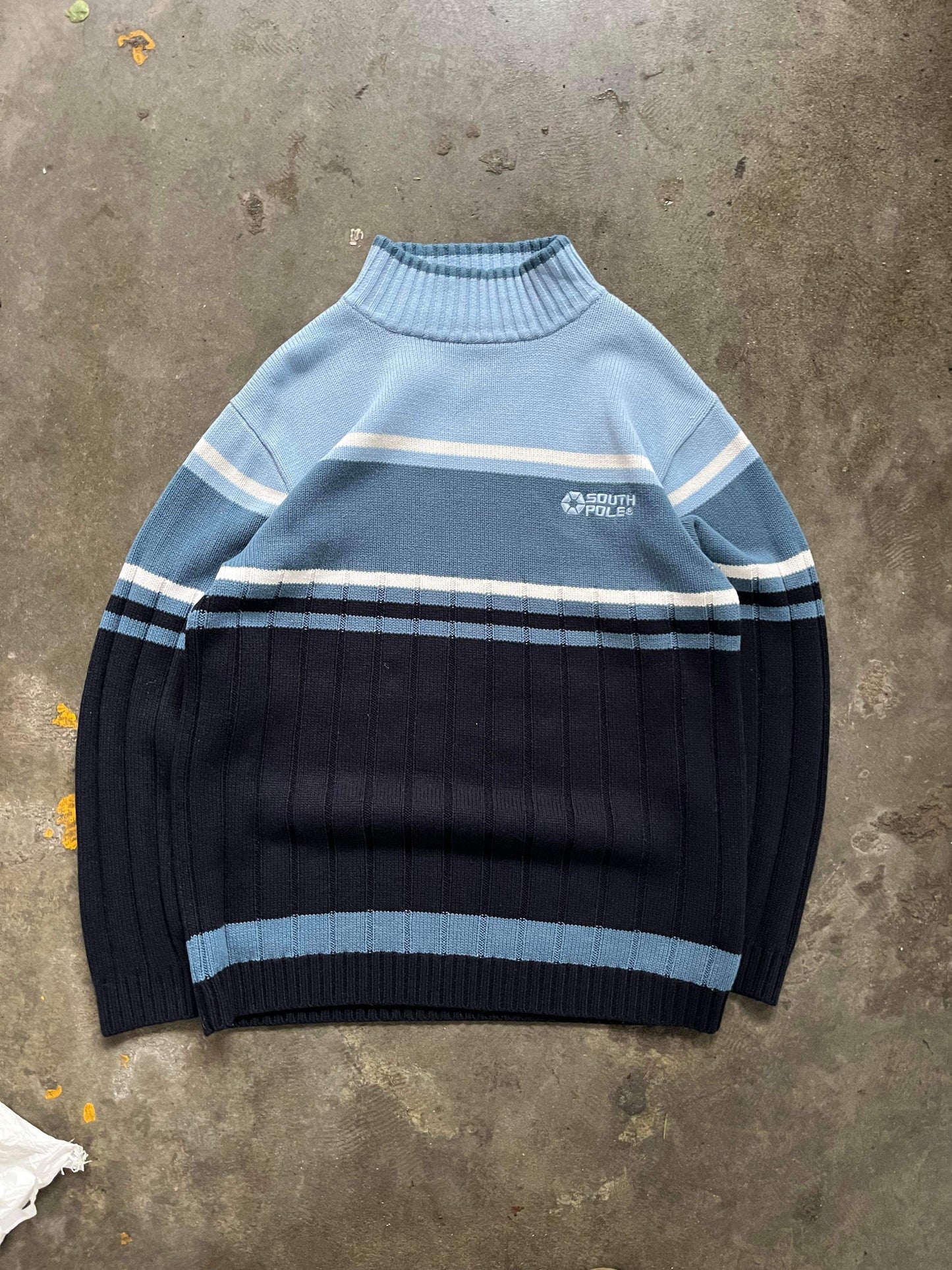 (L/XL) Vintage Southpole Turtleneck Knit