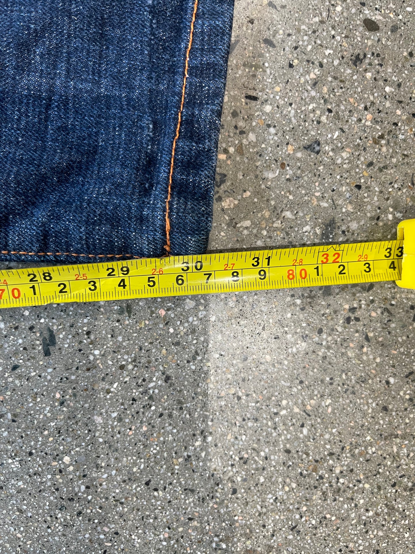 (34” x 35”) 2000s Evisu Selvedge Denim