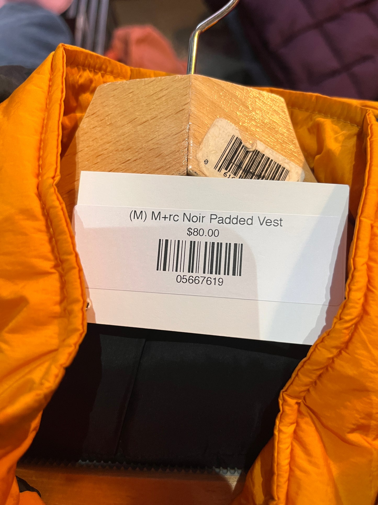 (M) M+rc Noir Padded Vest