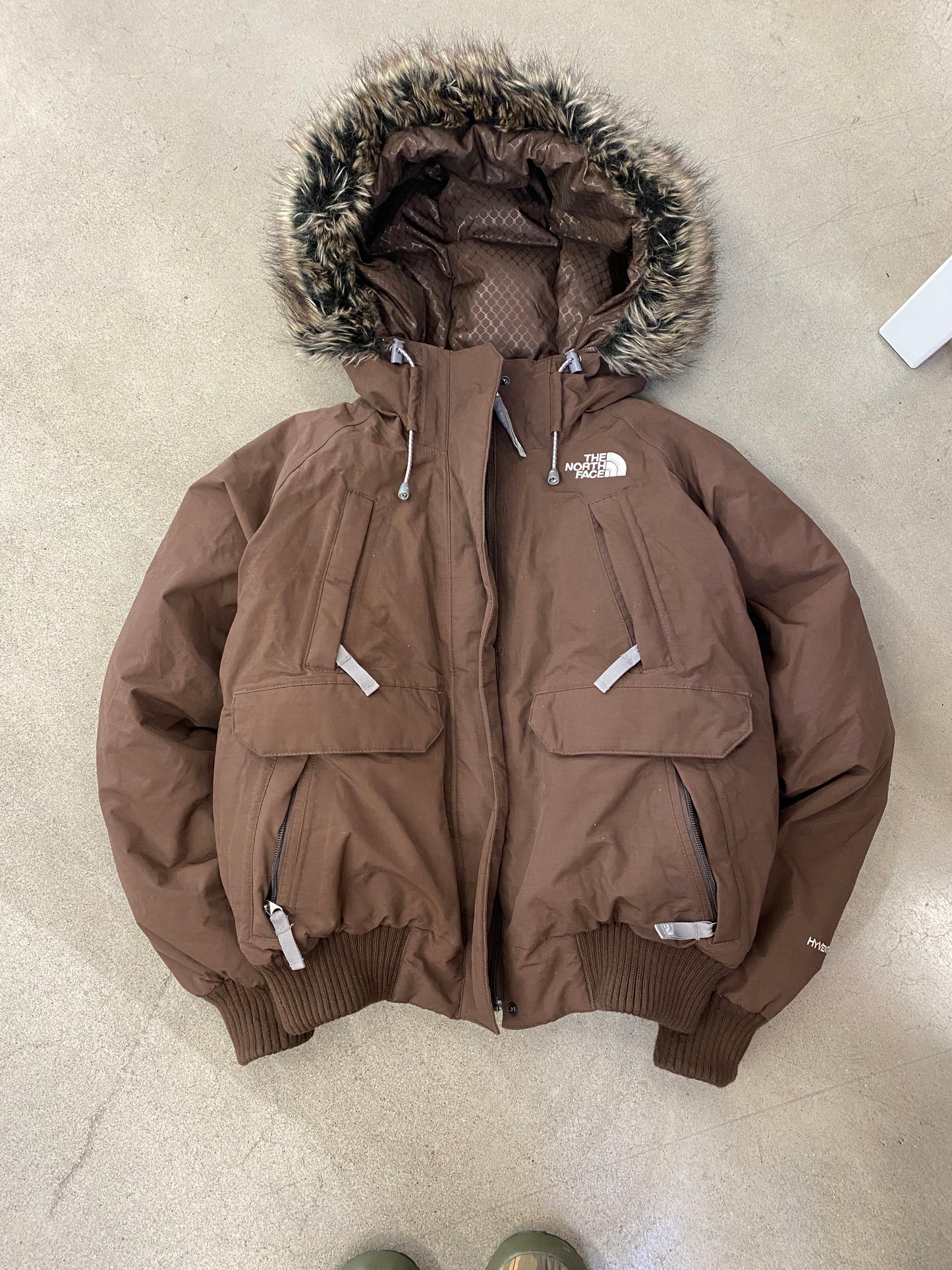 (Womens M) The North Face Hyvent Parka Brown