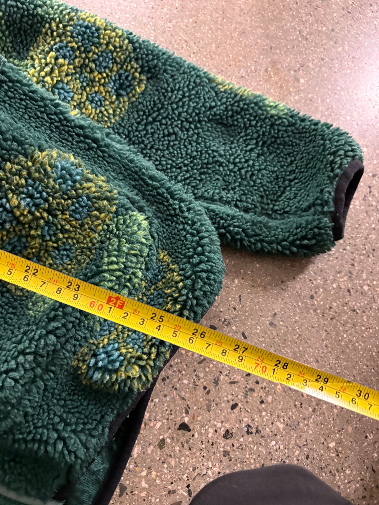 (M) Stussy Green Fleece