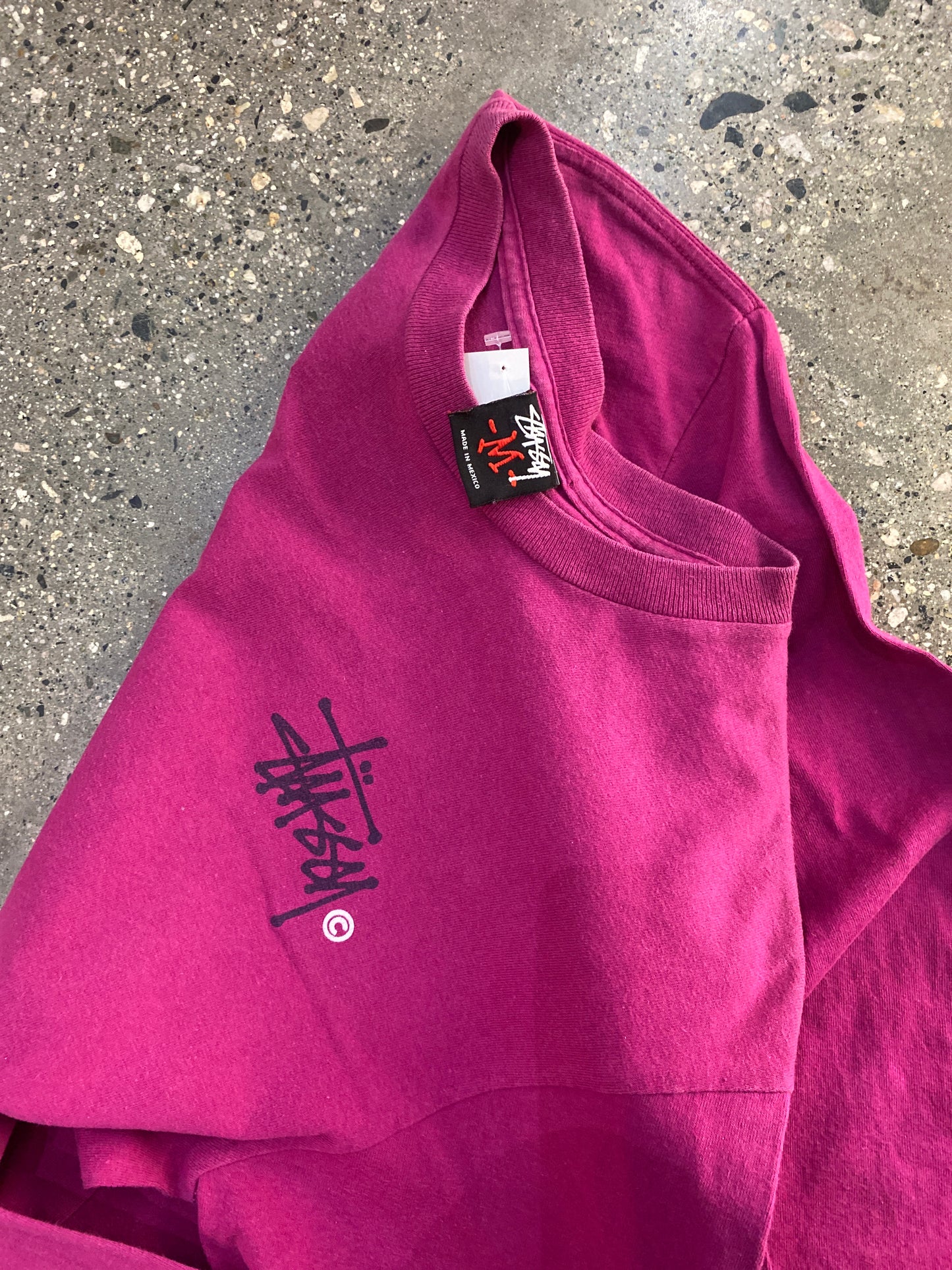 (M) Late 2000s Stussy Magenta Script