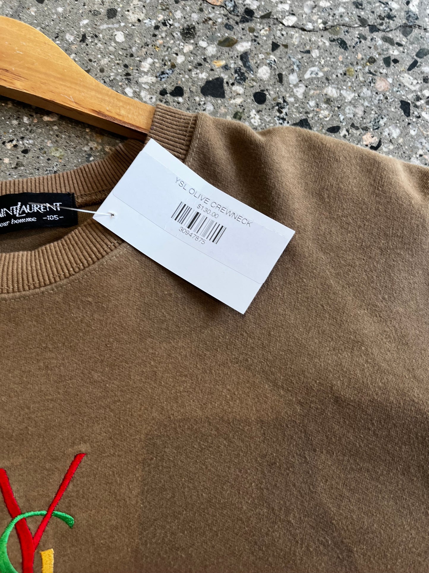 (M/L) YSL OLIVE CREWNECK