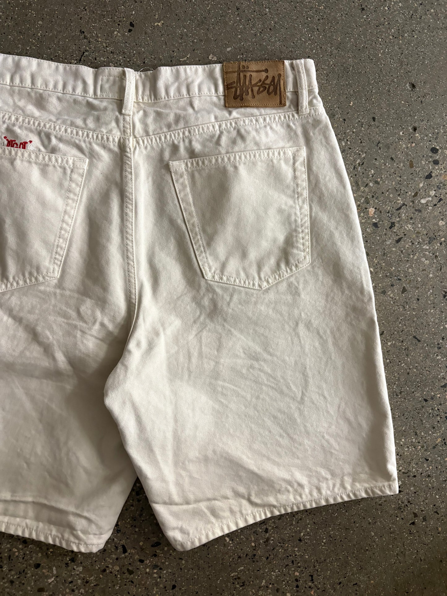 34” Big Ol Jort White Stussy