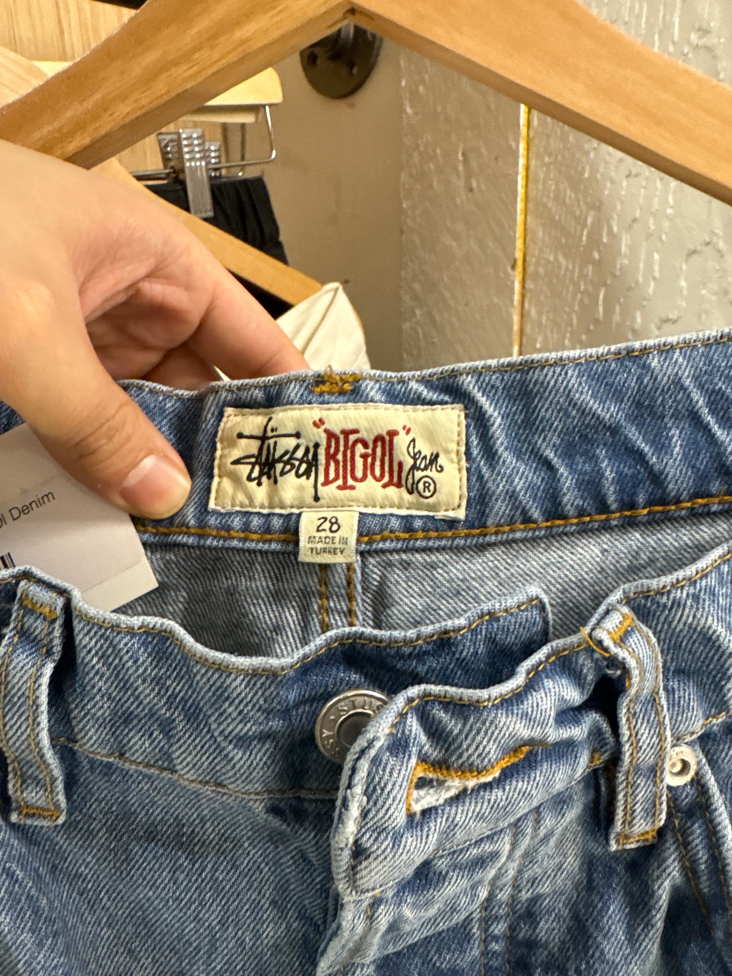 (28”) Stussy Blue Big Ol Denim