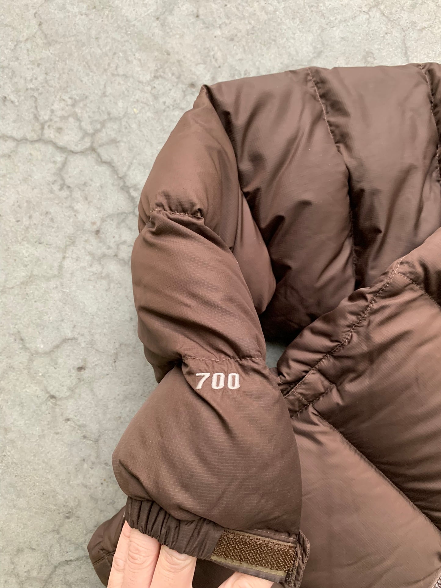 (S) The North Face 700 Chocolate Brown