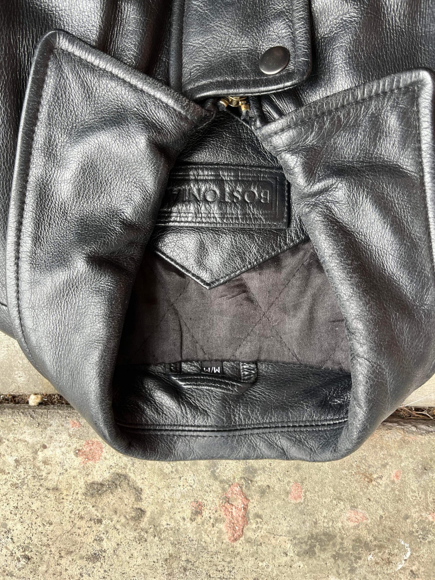 (M/L) Vintage Genuine Leather Long Coat