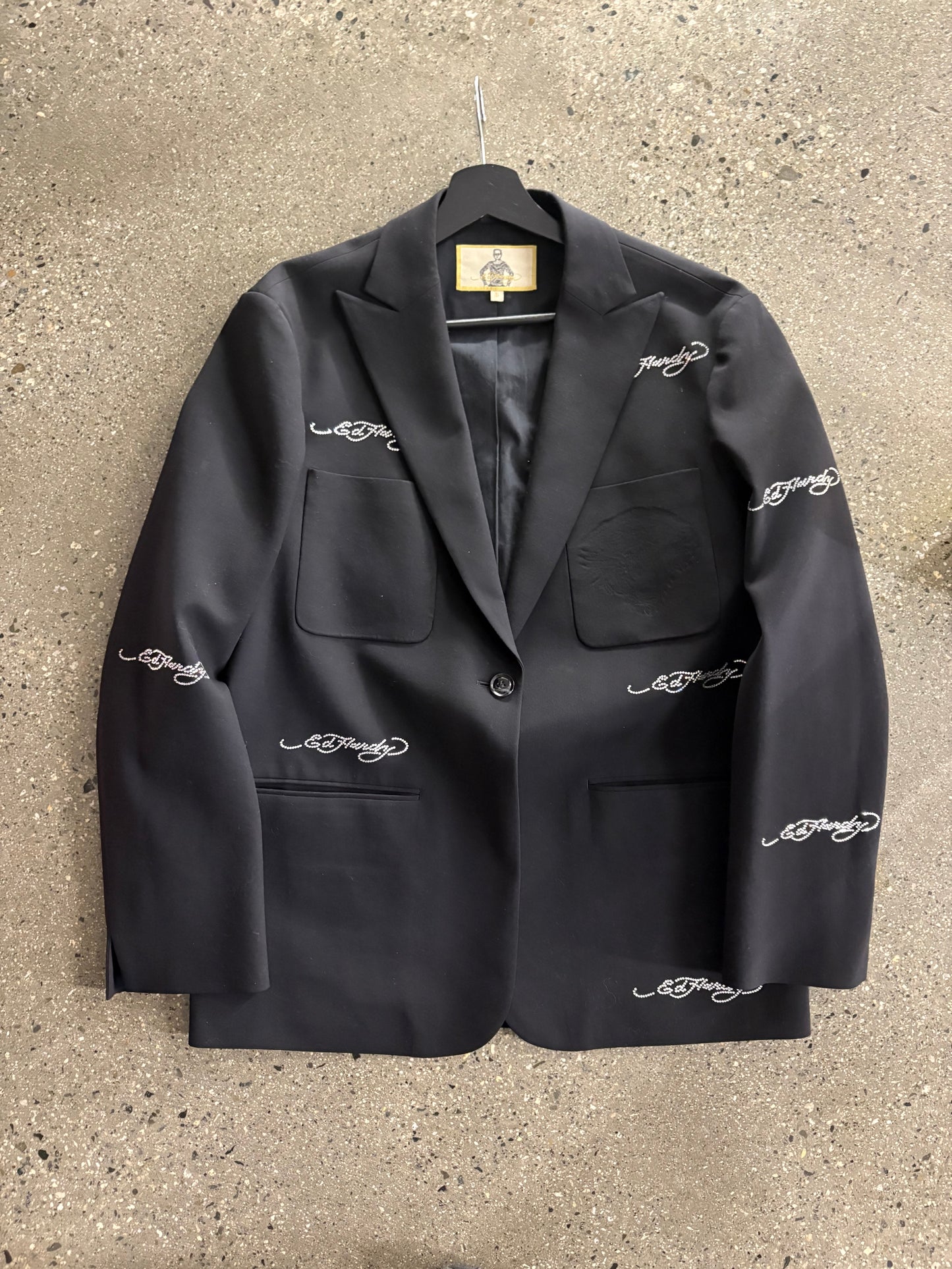 (S) Ed Hardy Rhinestone Blazer