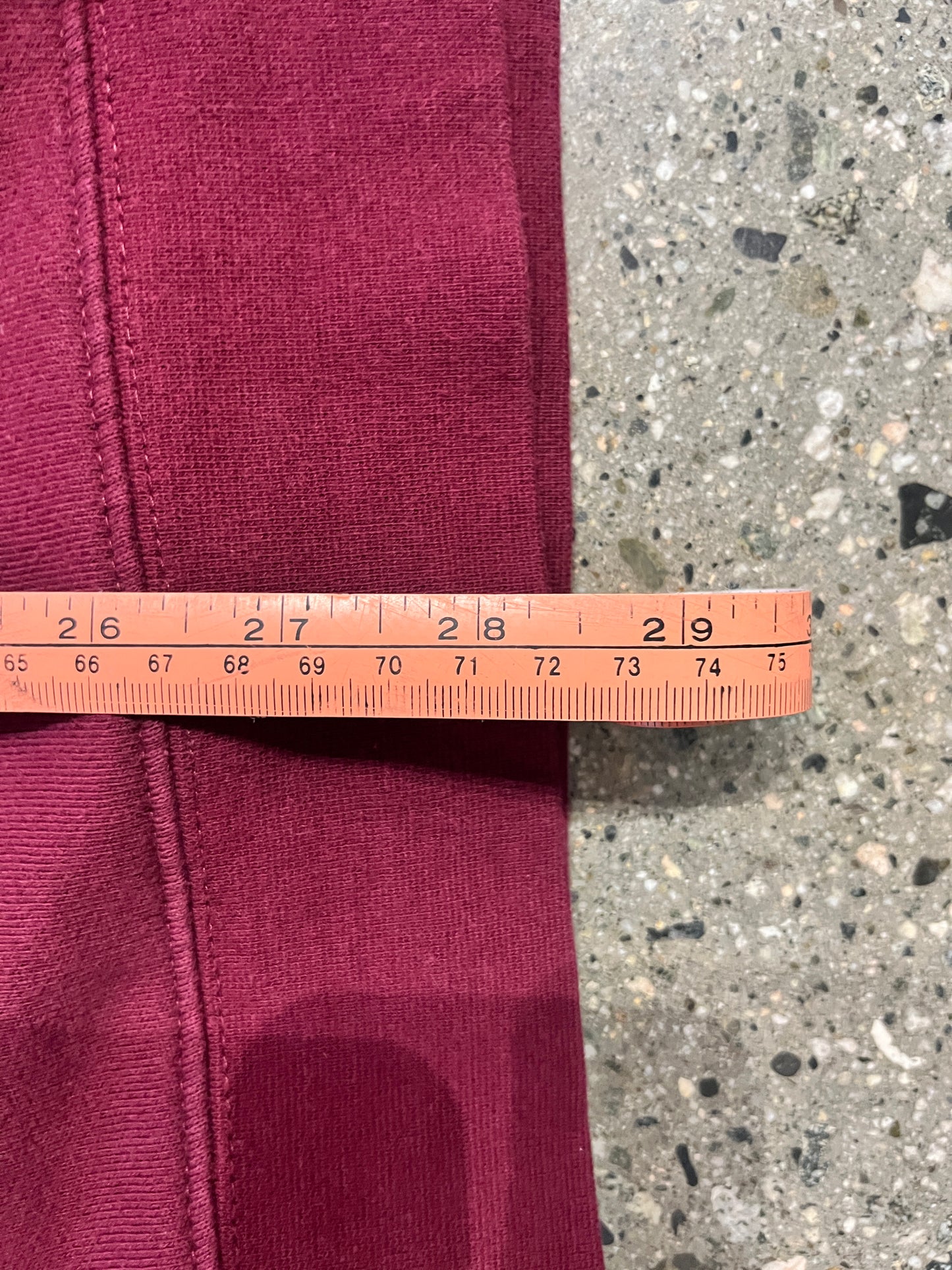 (XL) Stussy Burgundy and Yellow Crewneck