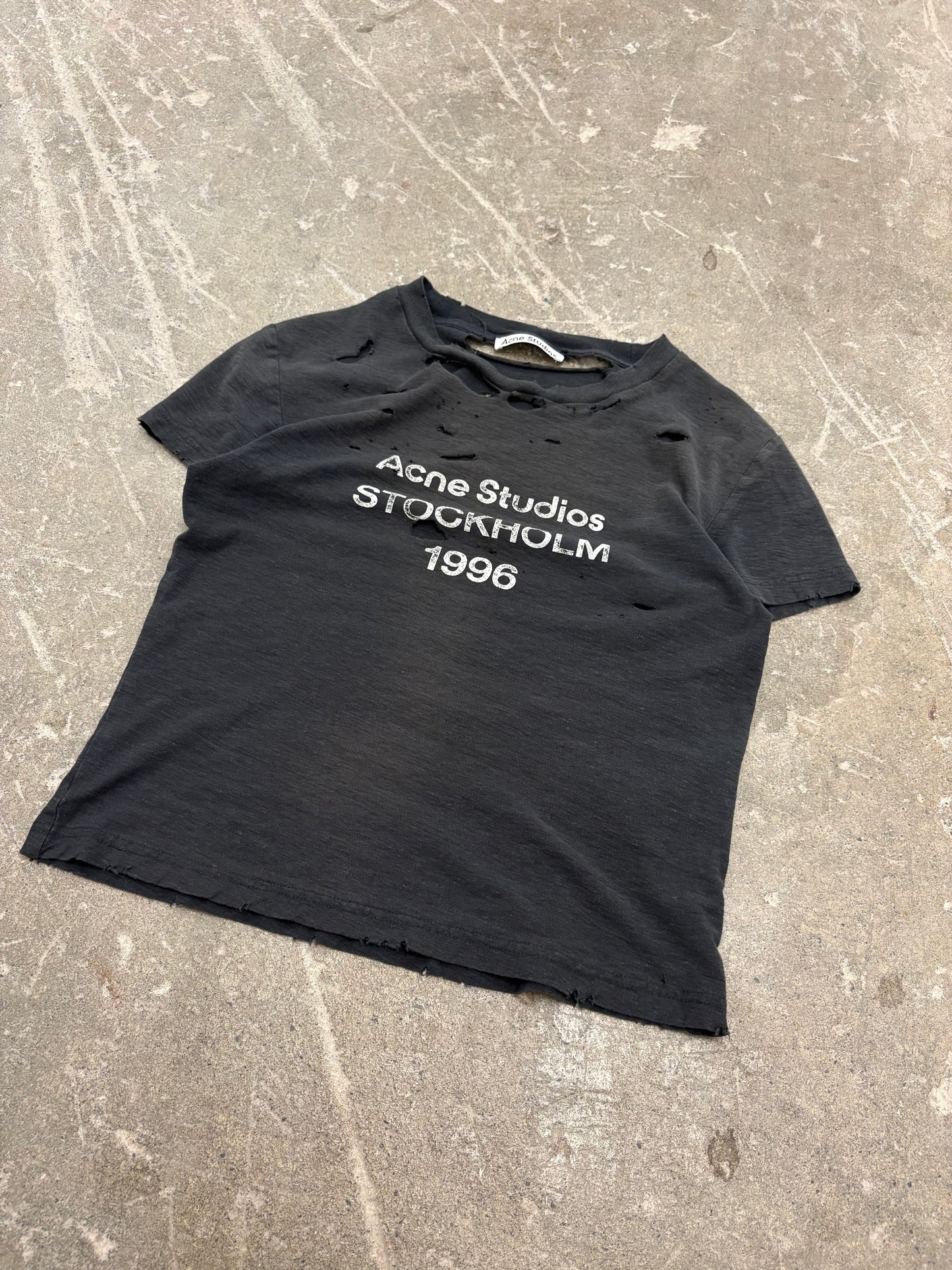Acne Studios Stockholm Staple Tee Distressed