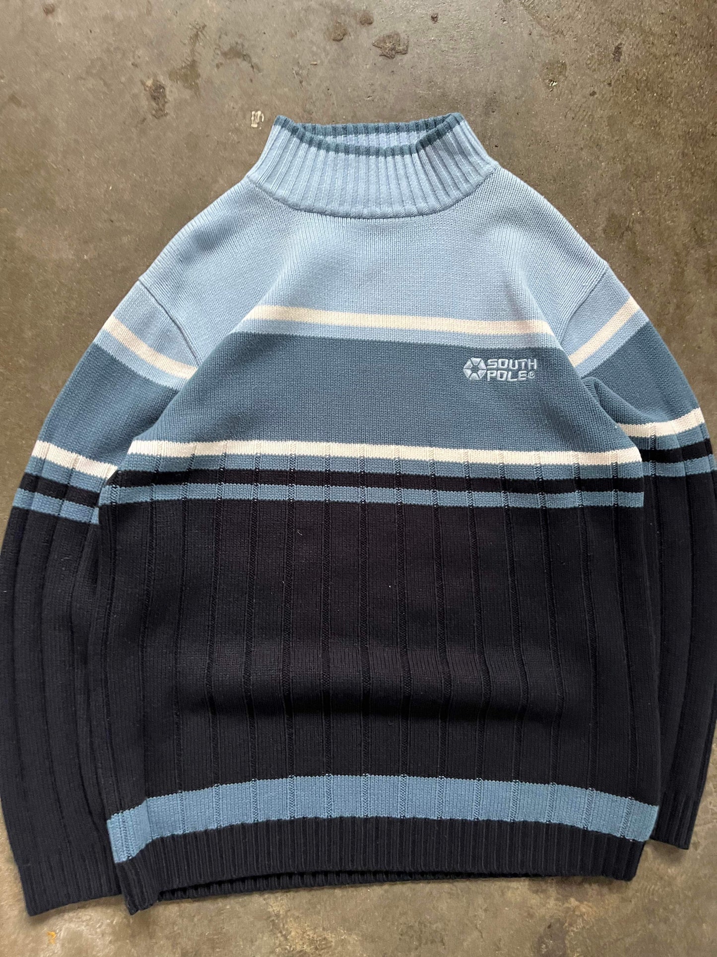 (L/XL) Vintage Southpole Turtleneck Knit