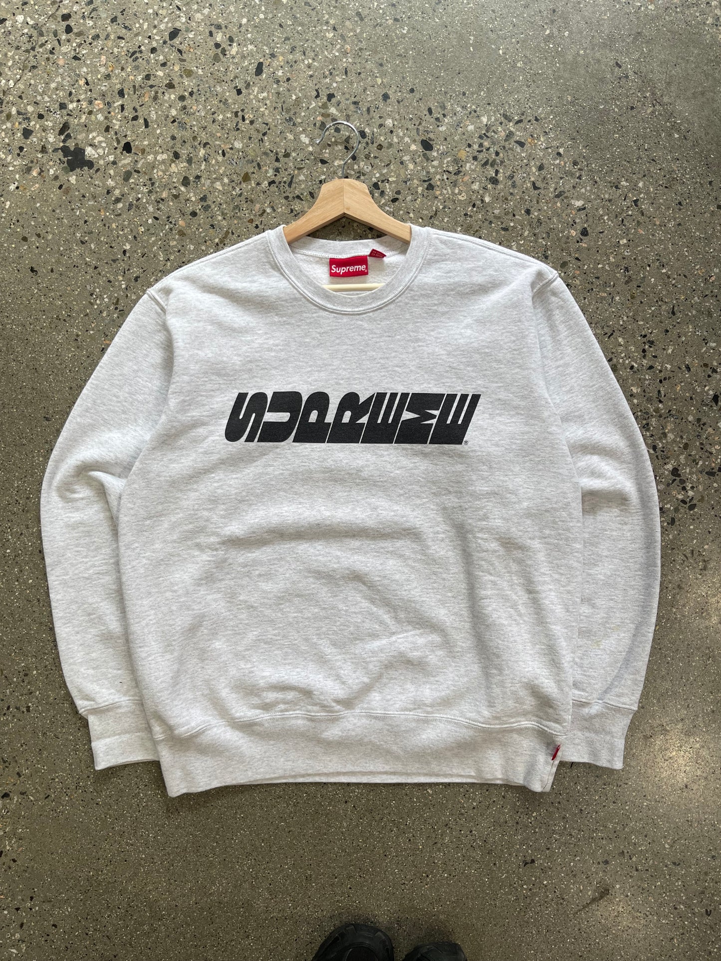 (L) Supreme Slanted Spell out Crew