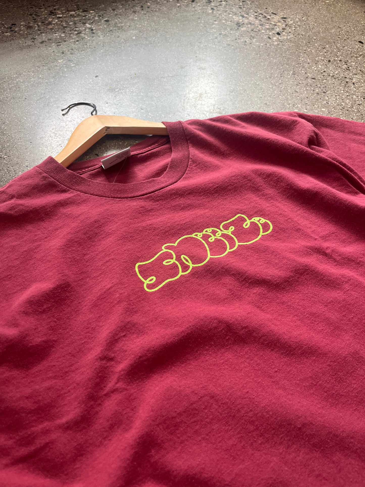 (XL) Sneeze Magazine Tee - Wine Red