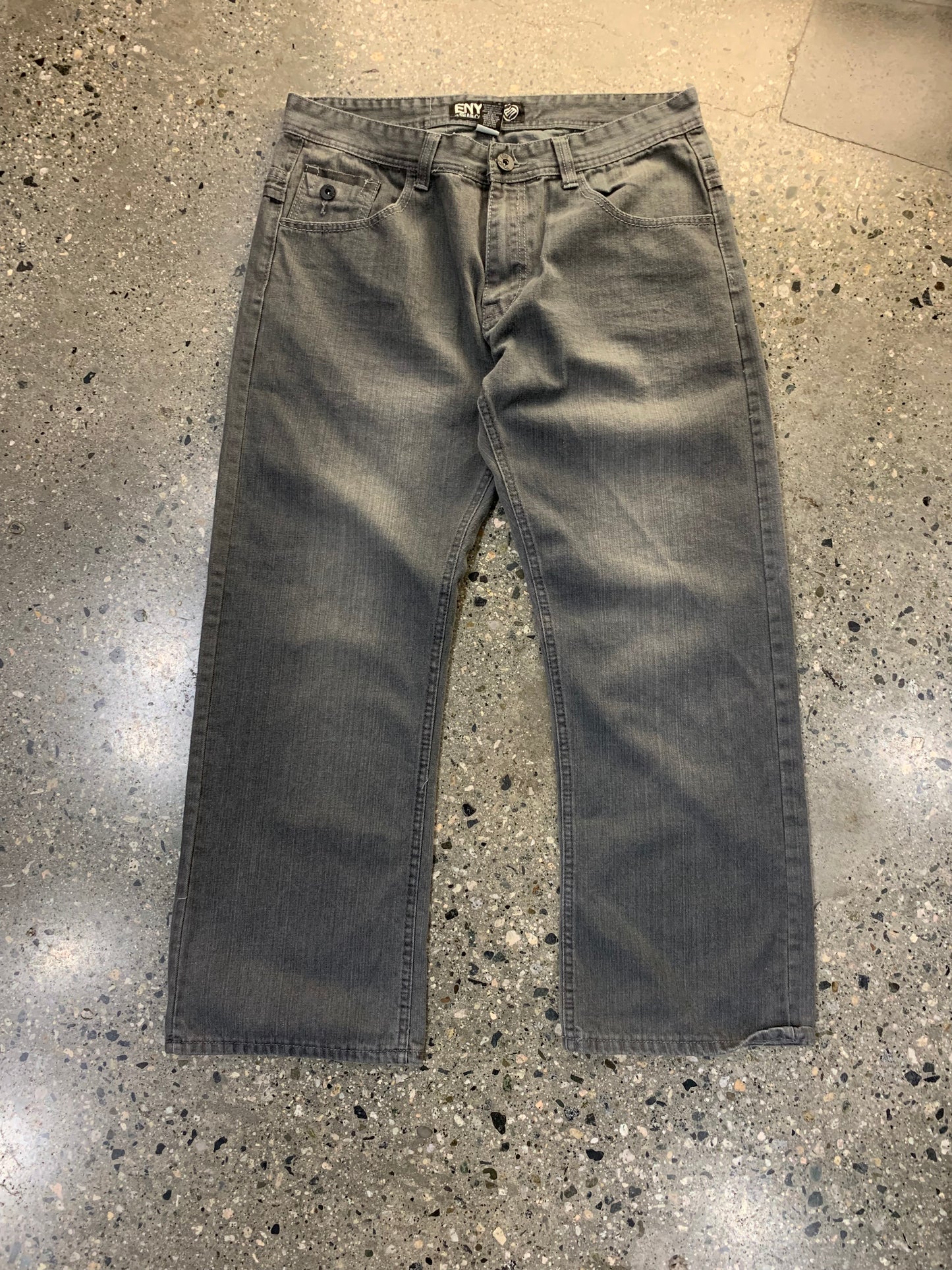 (36w) 00's Enyce Baggy Faded Grey Jeans