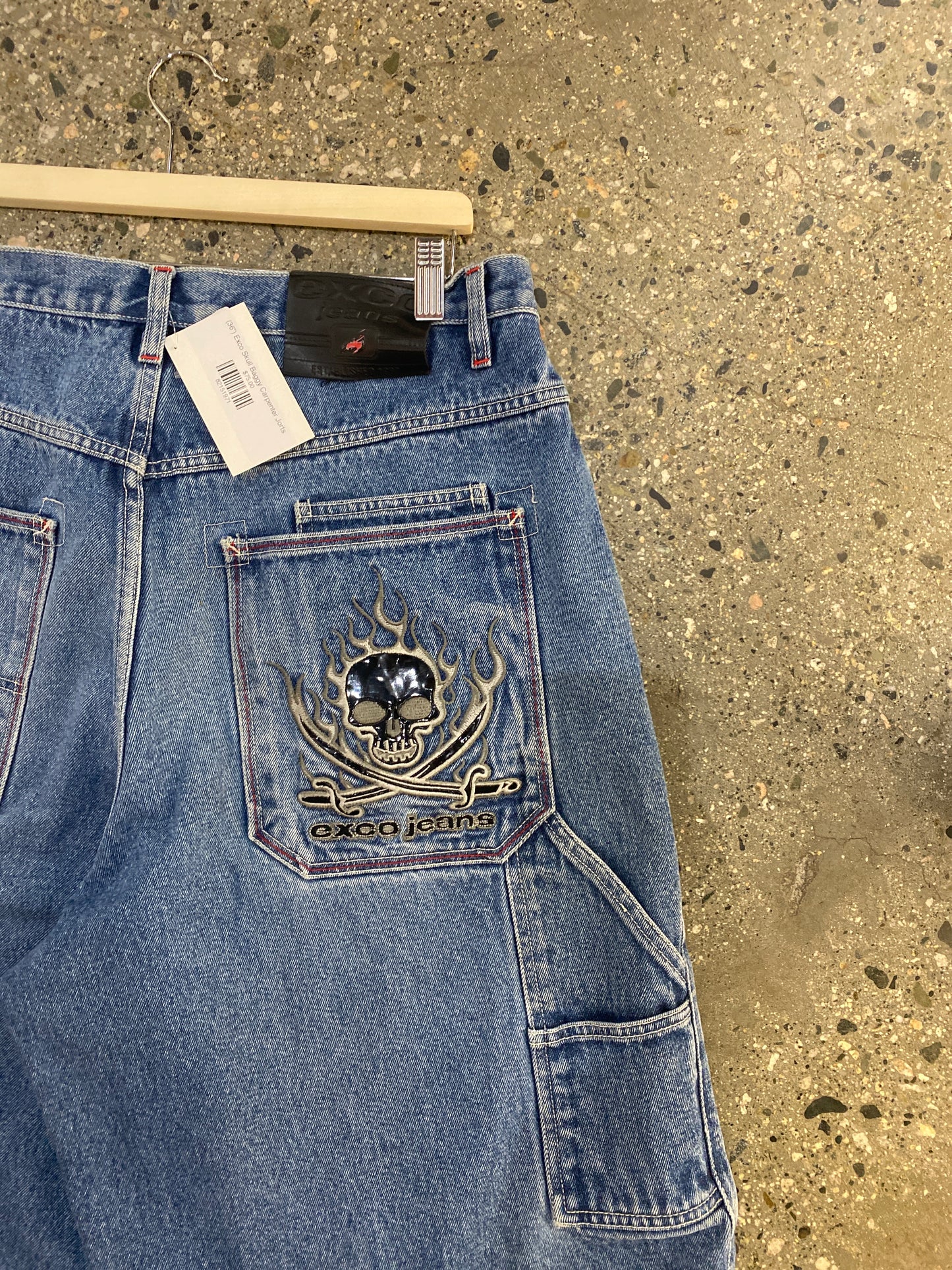 (36”) Exco Skull Baggy Carpenter Jorts