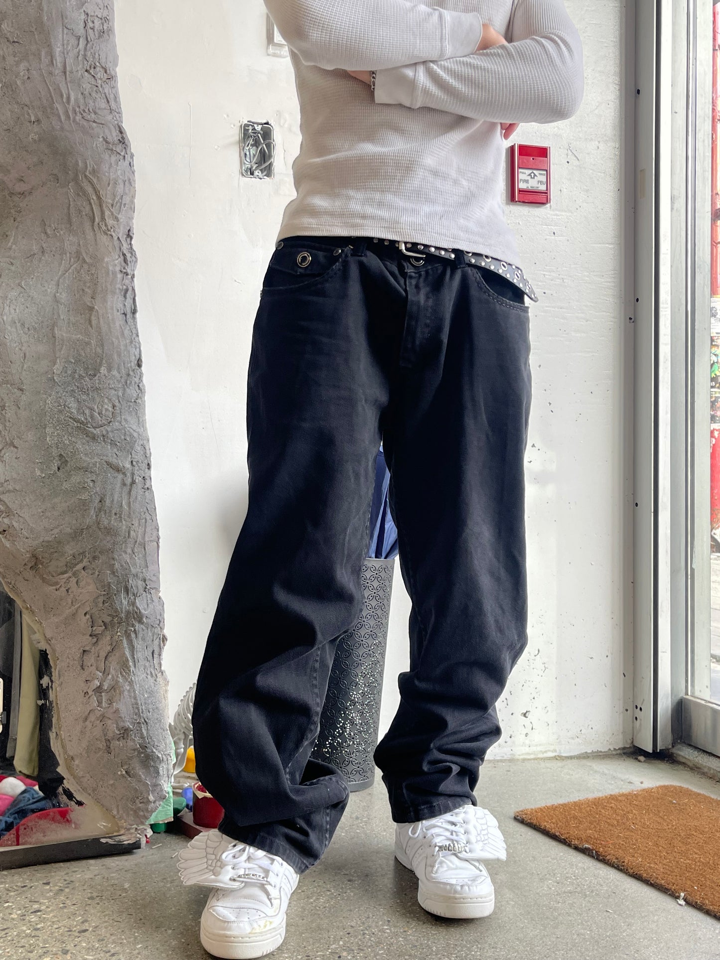 34” MFG Baggy Darkwash Denim (LP)