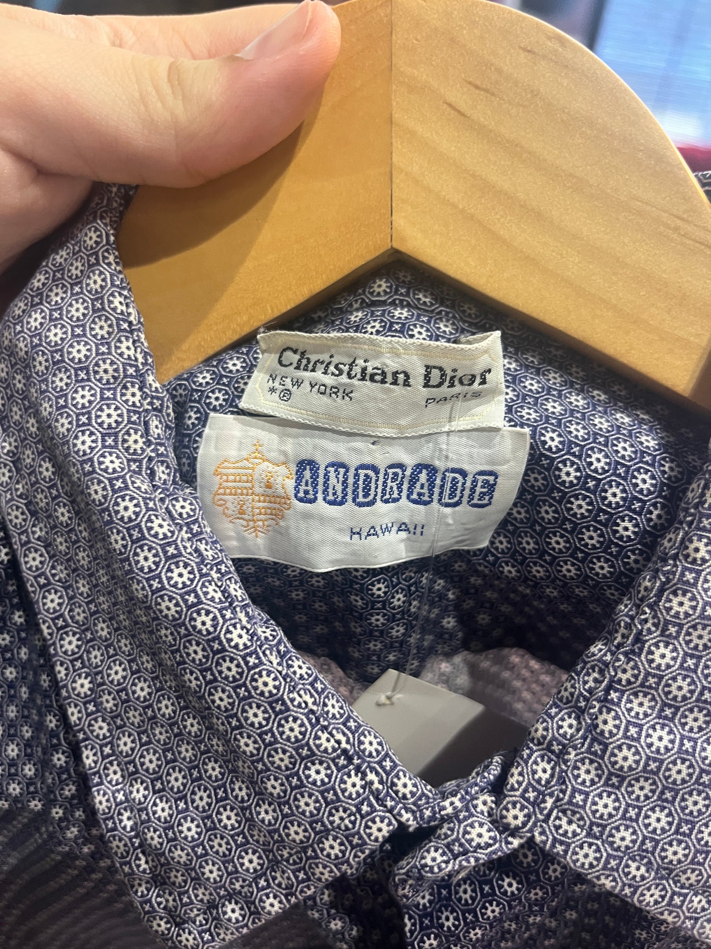 (M) Christian Dior Paris Button Up Tee