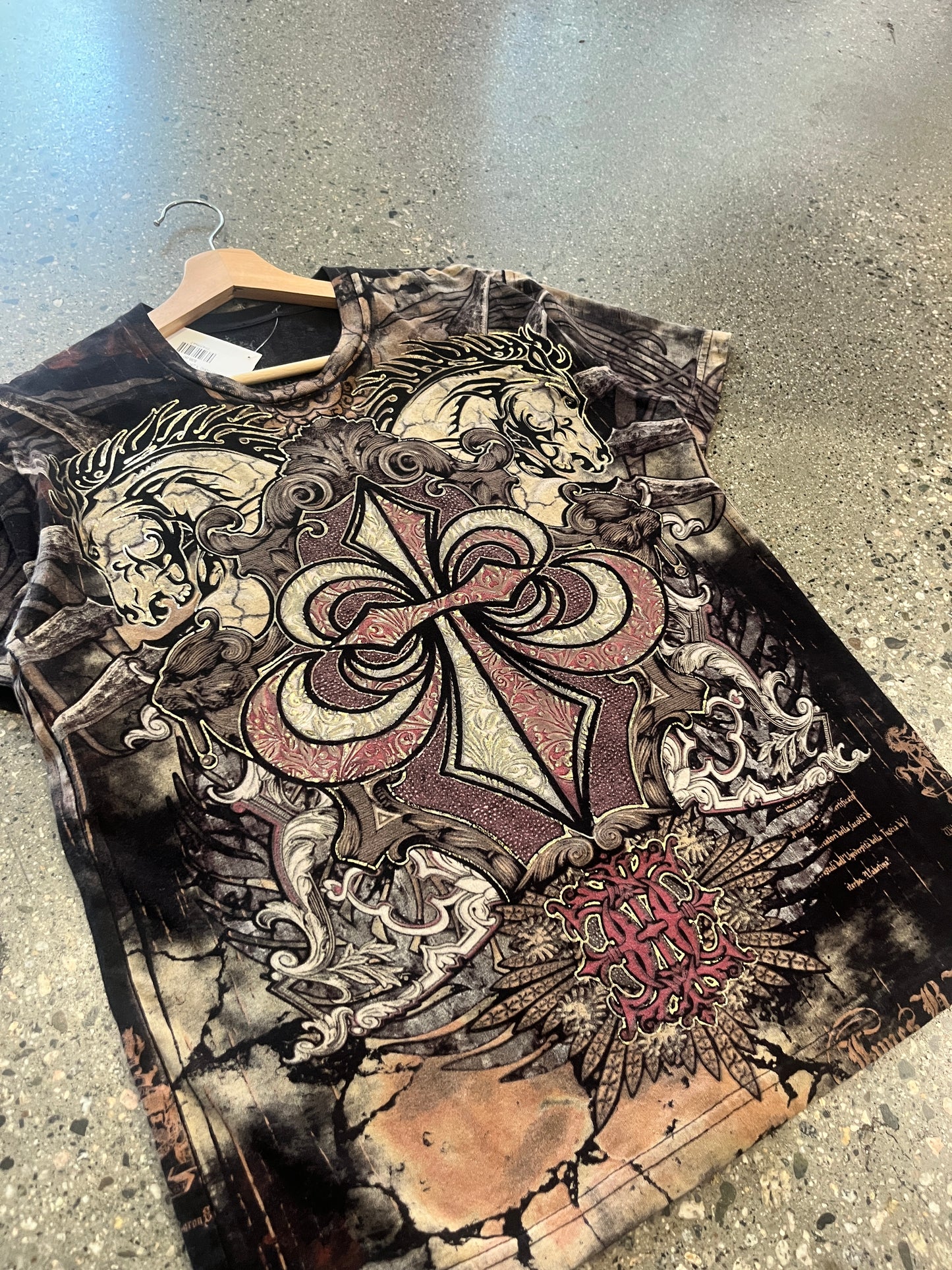 (M) Humblic Y2K AOP CROSS TEE