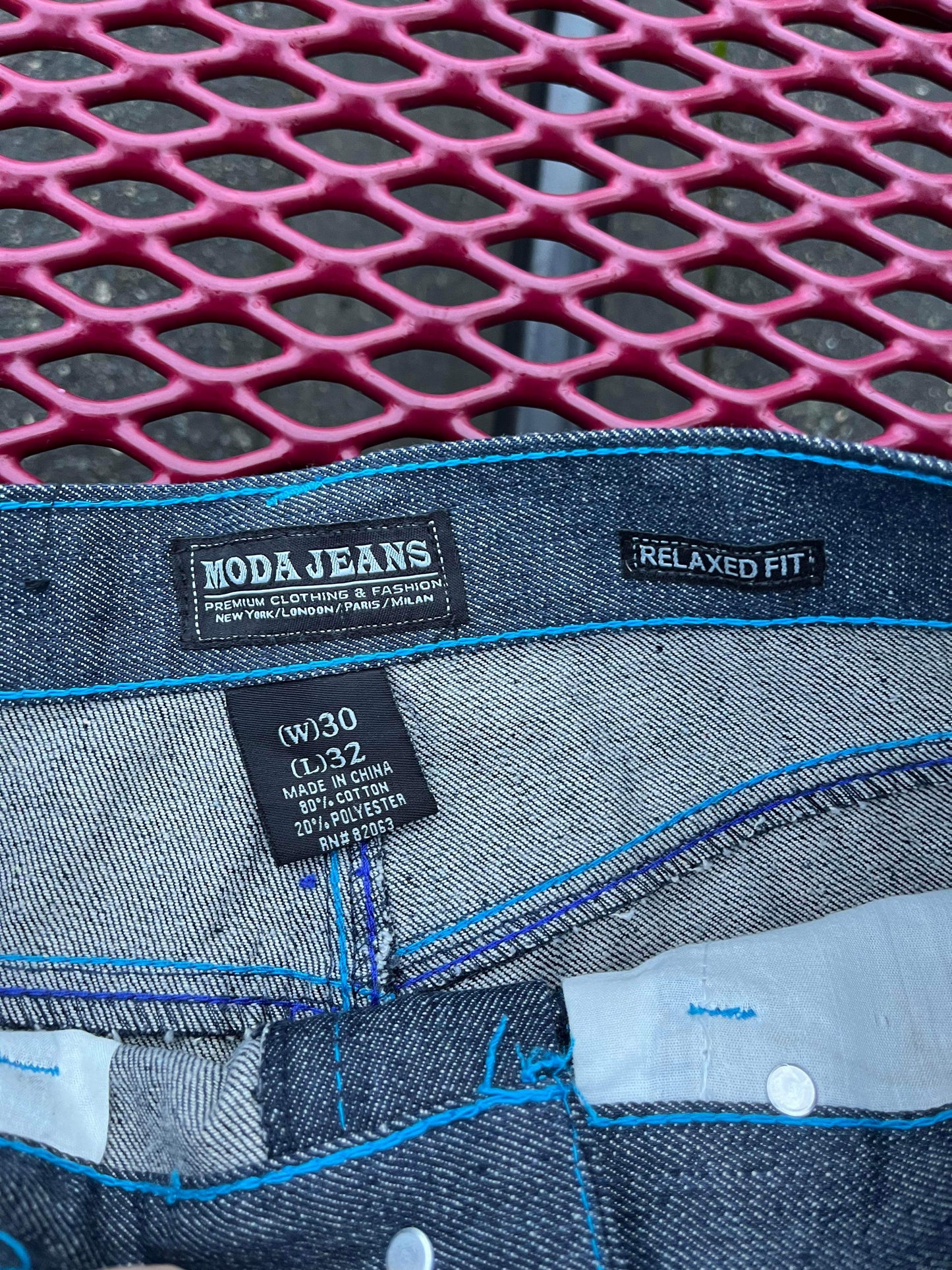 (30) Y2K Moda Contrast Denim