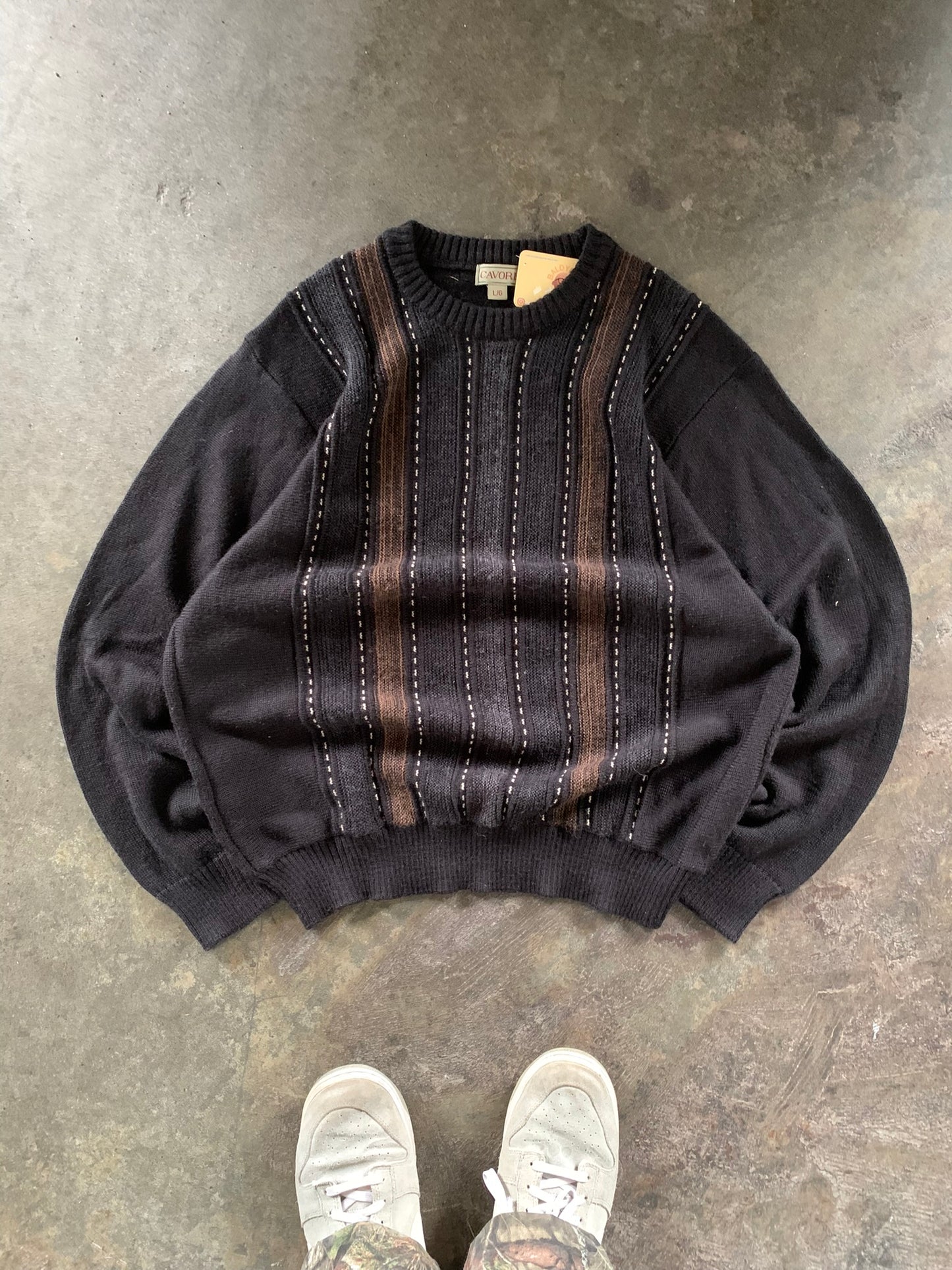 (M/L) Vintage Striped Knit
