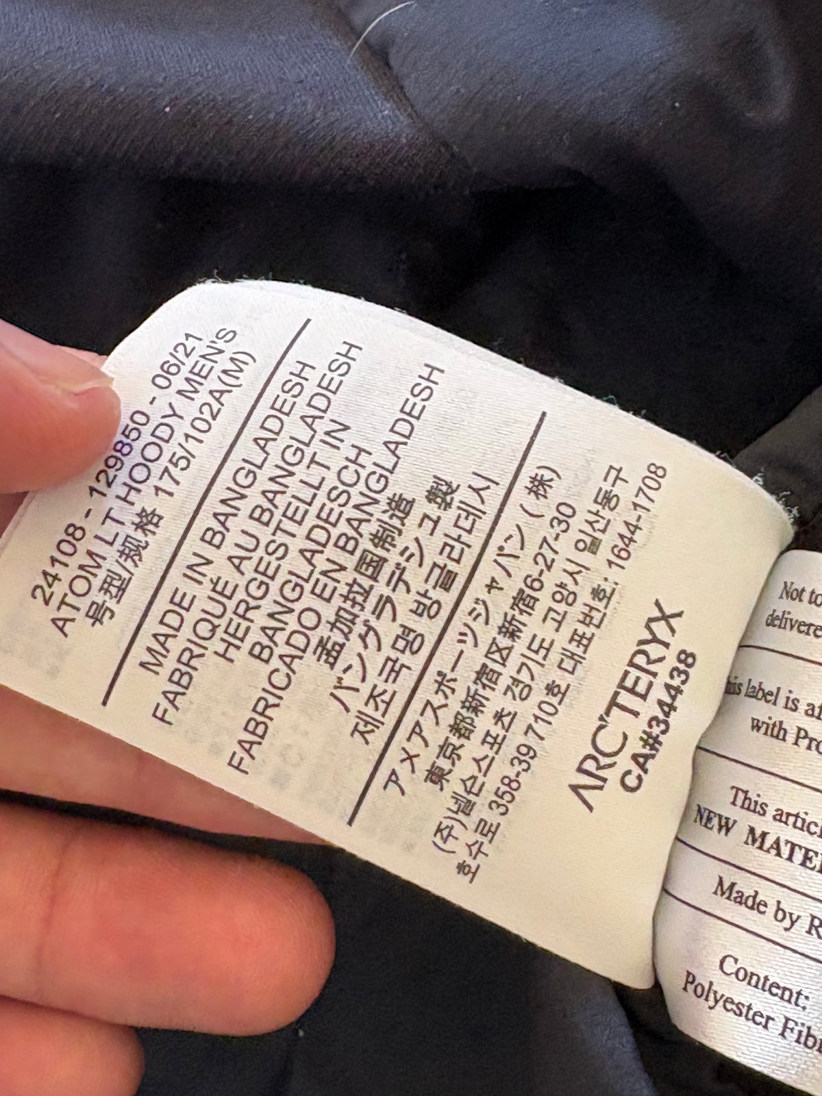 (M) Arcteryx Proton LT Hoody Navy Blue